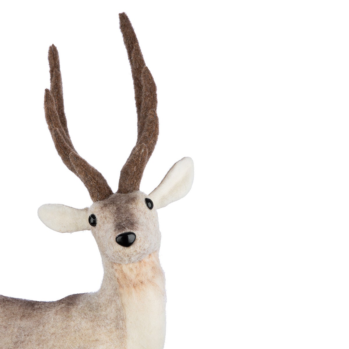 Hirsch "Narvik" 59cm creme/gold (Kunststoff)