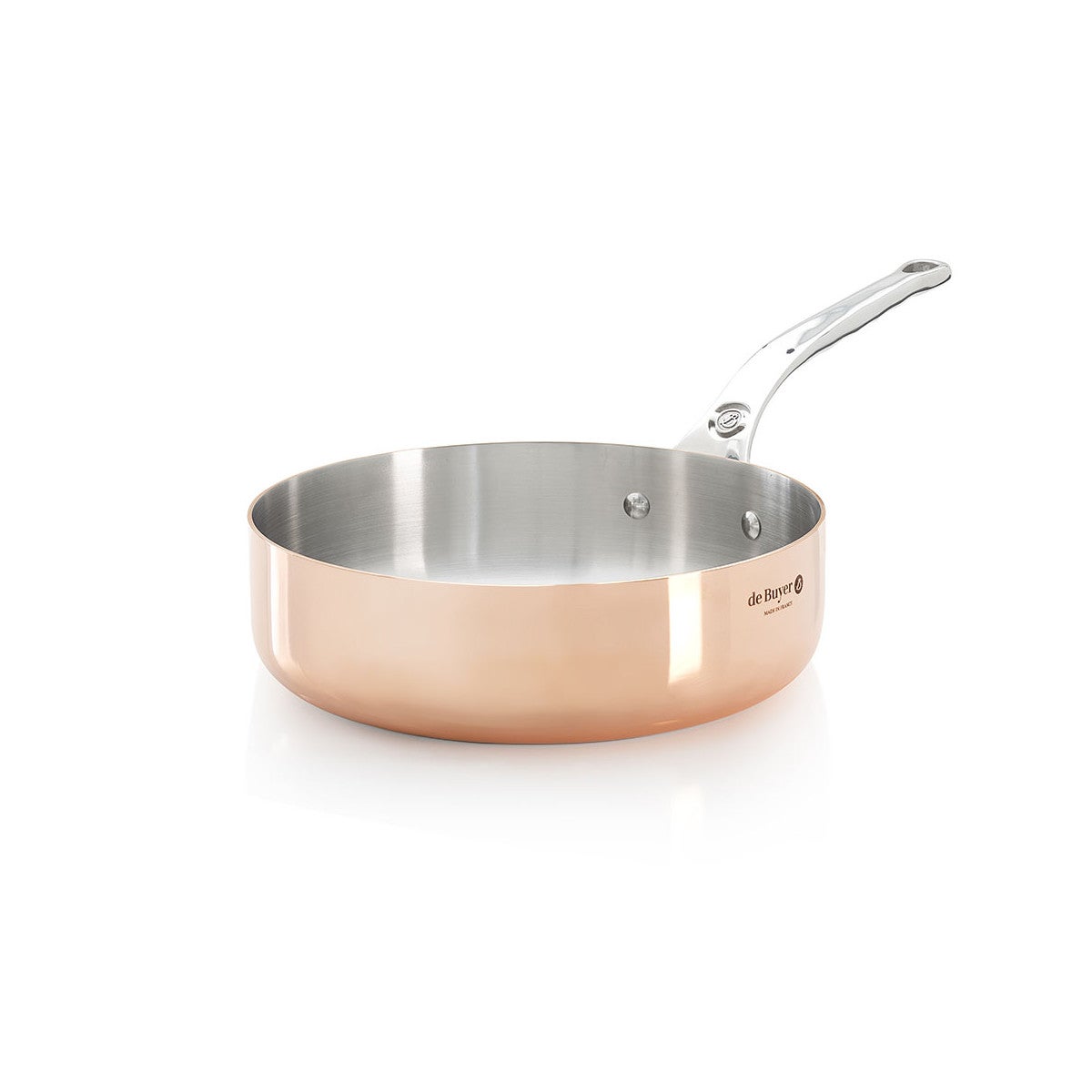 GERADE SAUTEUSE, KUPFER/EDELSTAHL PRIMA MATERA INDUKTION Ø 24CM GERADE SAUTEUSE, KUPFER/EDELSTAHL PRIMA MATERA INDUKTION Ø 24CM