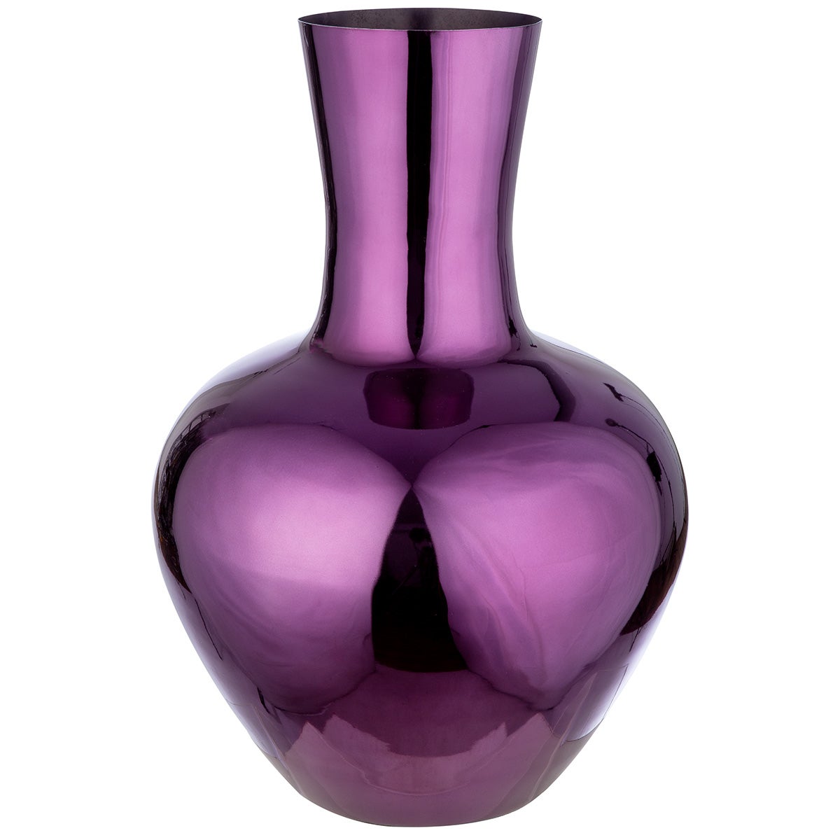 Vase "Lumina" 39cm lila (Metall)