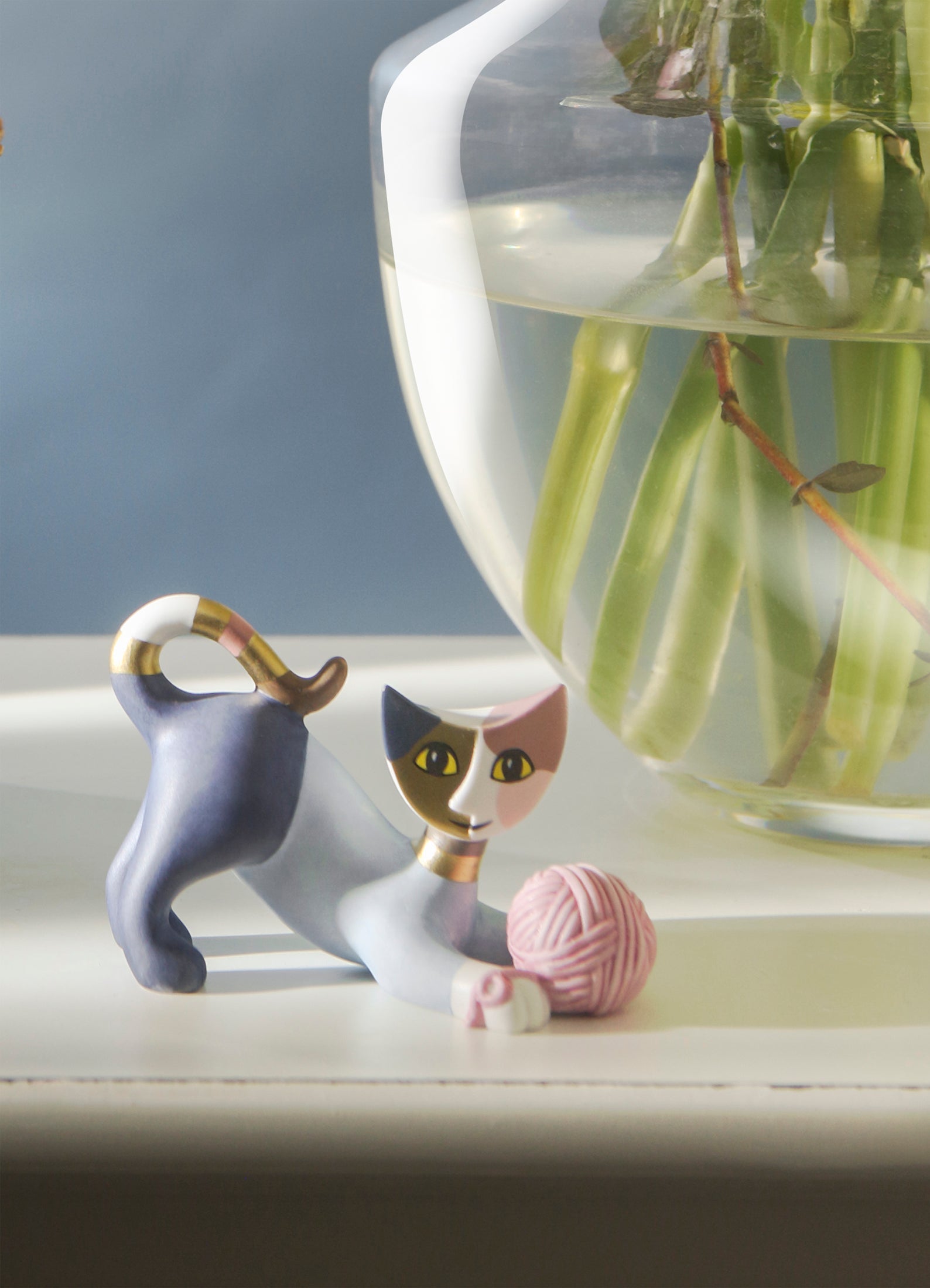 Katze "Gioco col gomitolo" (Rosina Wachtmeister)