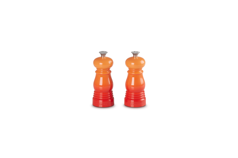 Salz- u. Pfeffermühlenset 12,5cm OFENROT