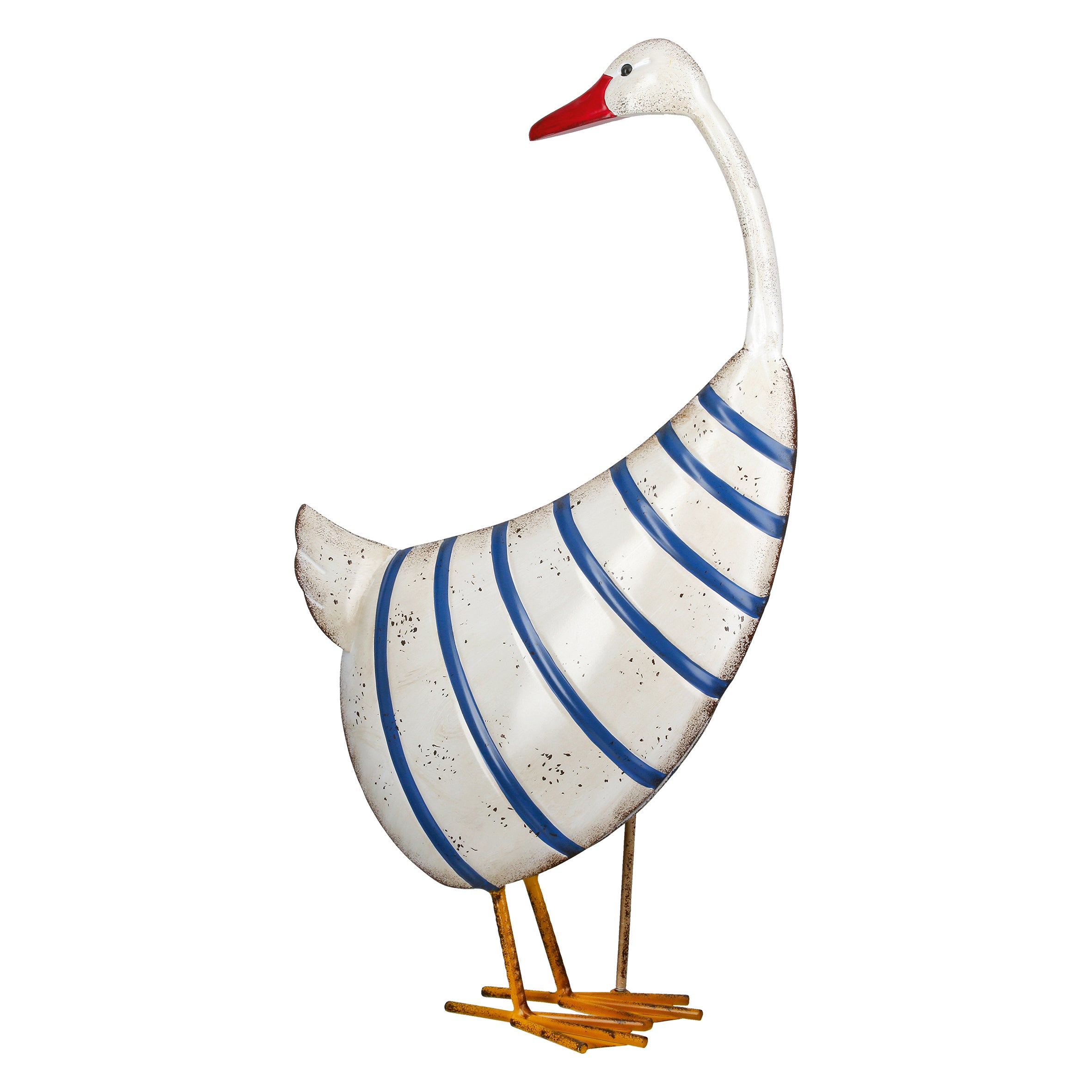 Gans 51,5cm "Olav" gestreift creme (Eisen)