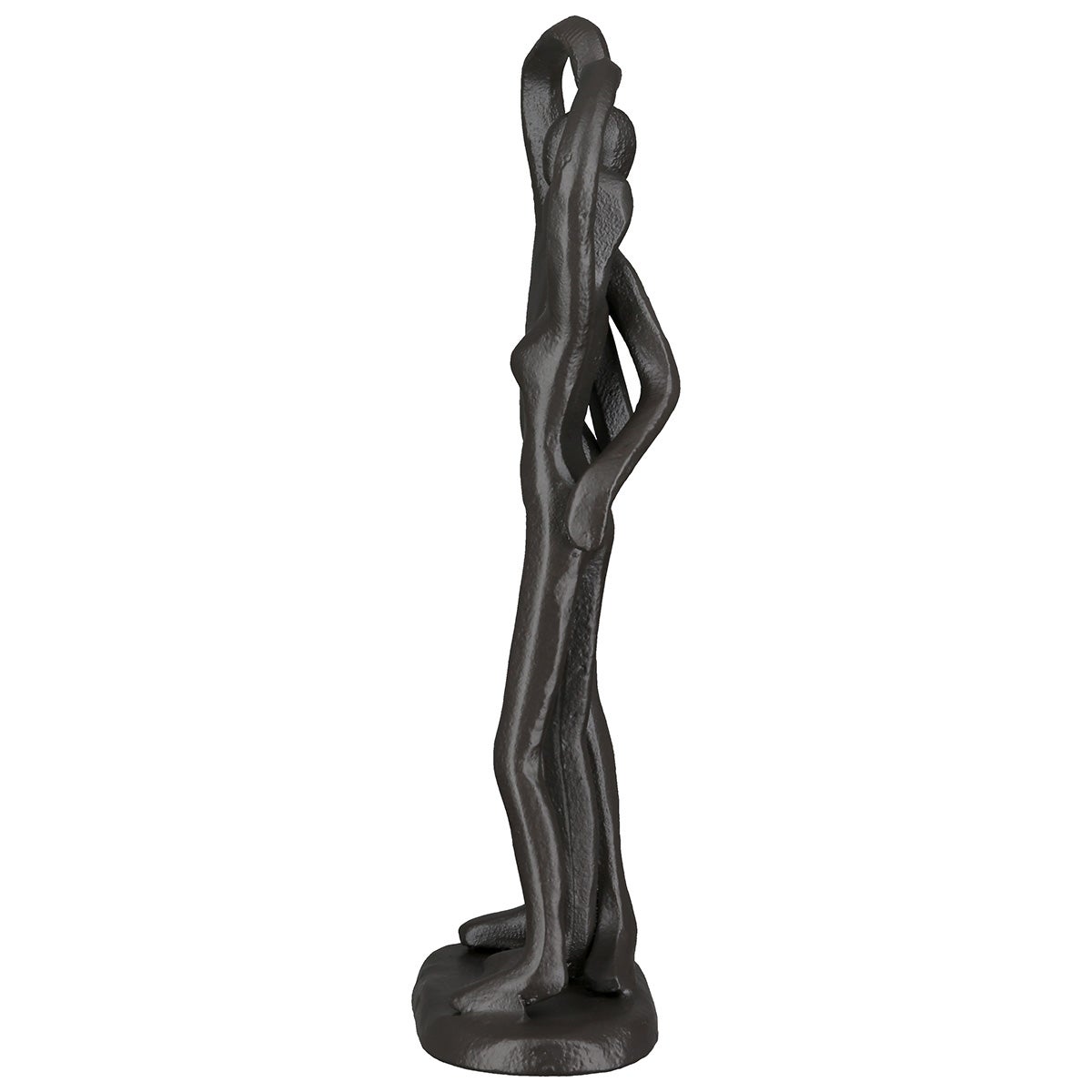 Skulptur Paar "One Heart" (Bronzeoptik aus Eisen)