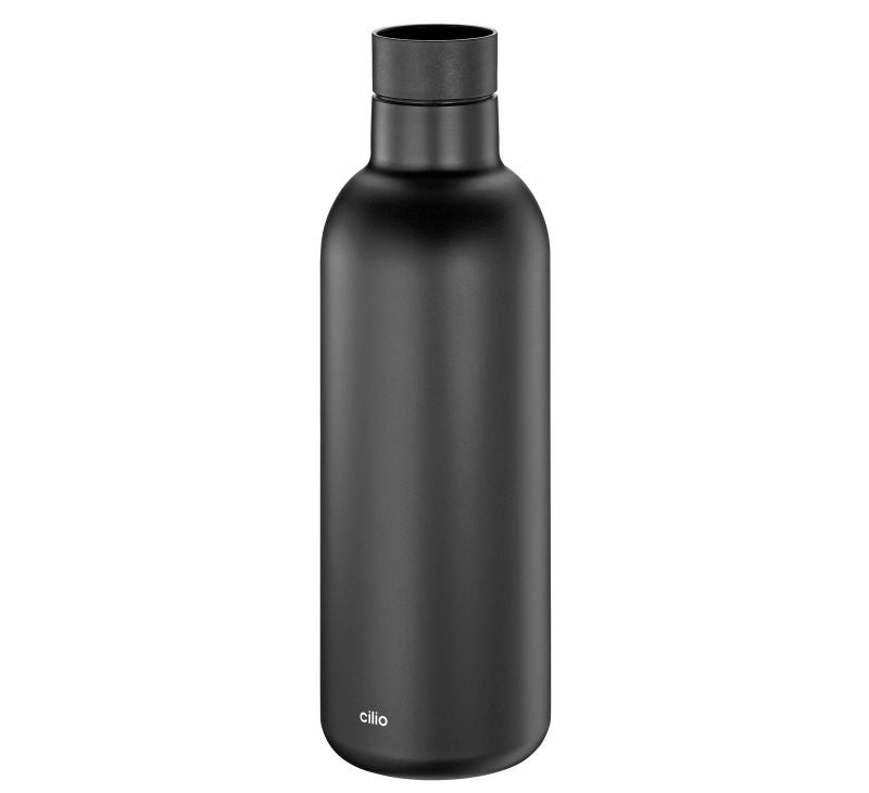 Isoliertrinkflasche DELUXE 650 ml schwarz matt