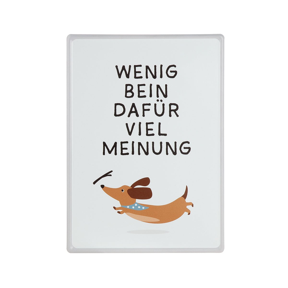 Schild "Dackel Detlef - Ein Haus ist ..." 30x21cm (Metall)