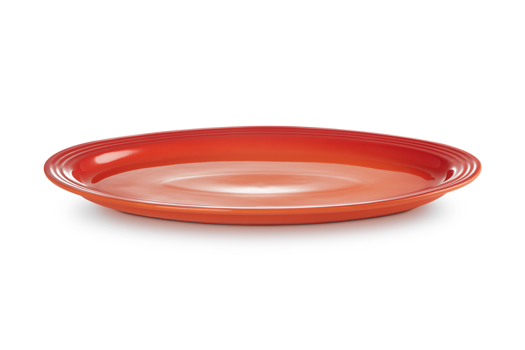 Servierplatte oval 46cm OFENROT