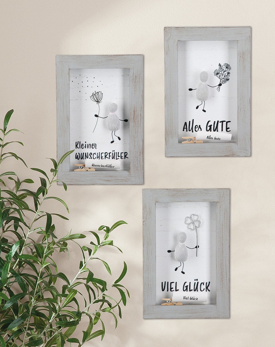 Steinbild "Alles GUTE - Lots of Love" 10x15cm