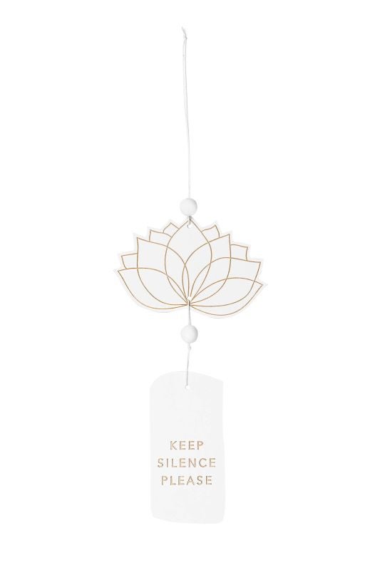 Türhänger "Lotus blüte Keep silence" 22x11cm - ZEN SPIRIT Türhänger "Lotus blüte Keep silence" 22x11cm - ZEN SPIRIT