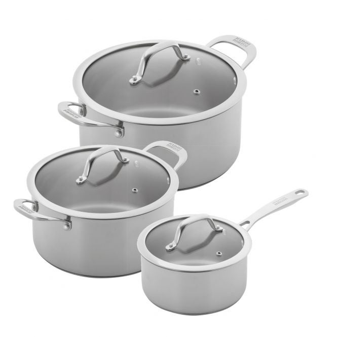 ALLROUND Set (Stielkasserolle 1,5L, Kochtöpfe 3,1L/ 5,4L) ALLROUND Set (Stielkasserolle 1,5L, Kochtöpfe 3,1L/ 5,4L)