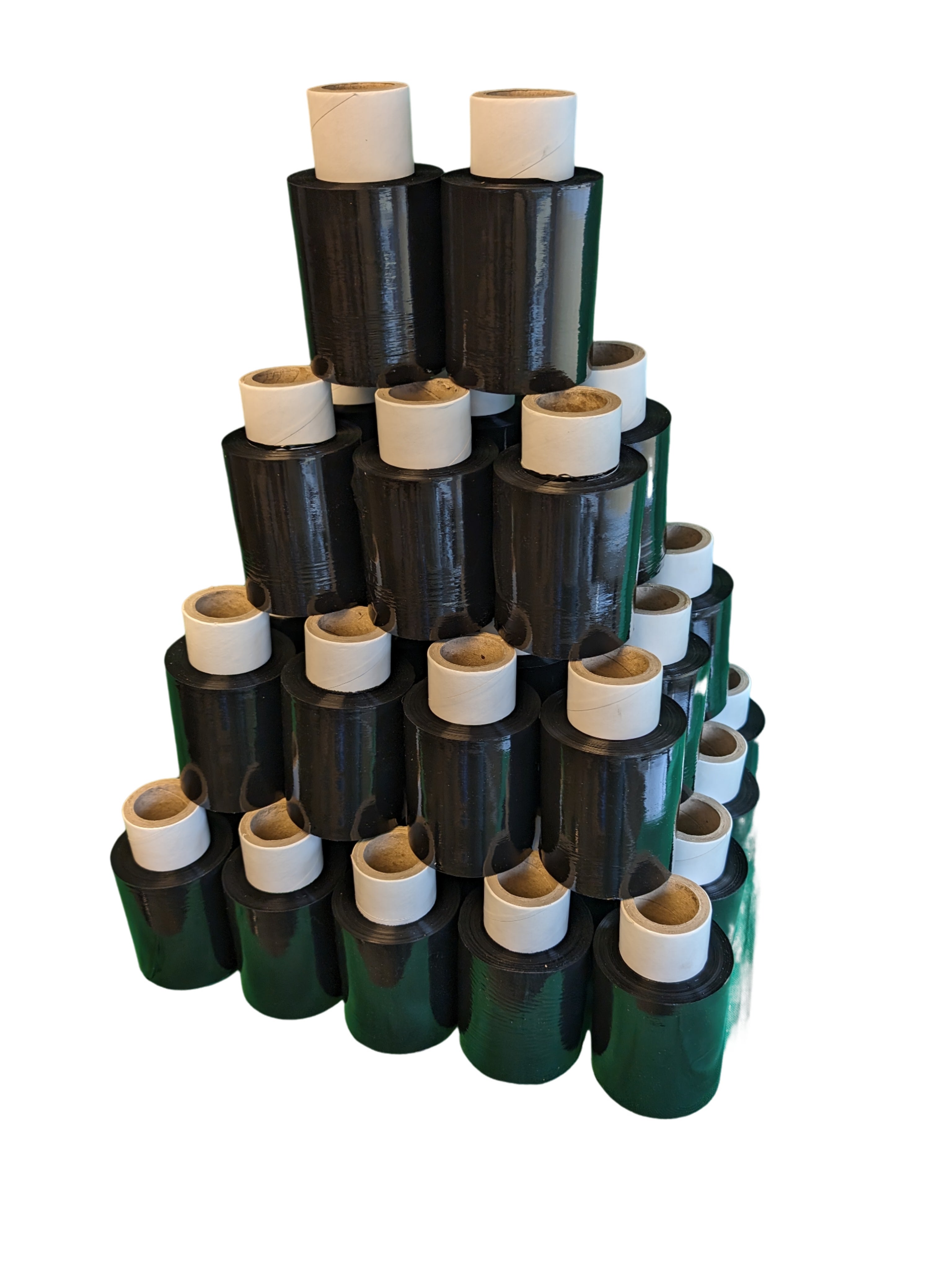 40 x Mini Stretchfolie 10 cm Rollen 23 my (schwarz) 40 x Mini Stretchfolie 10 cm Rollen 23 my (schwarz)