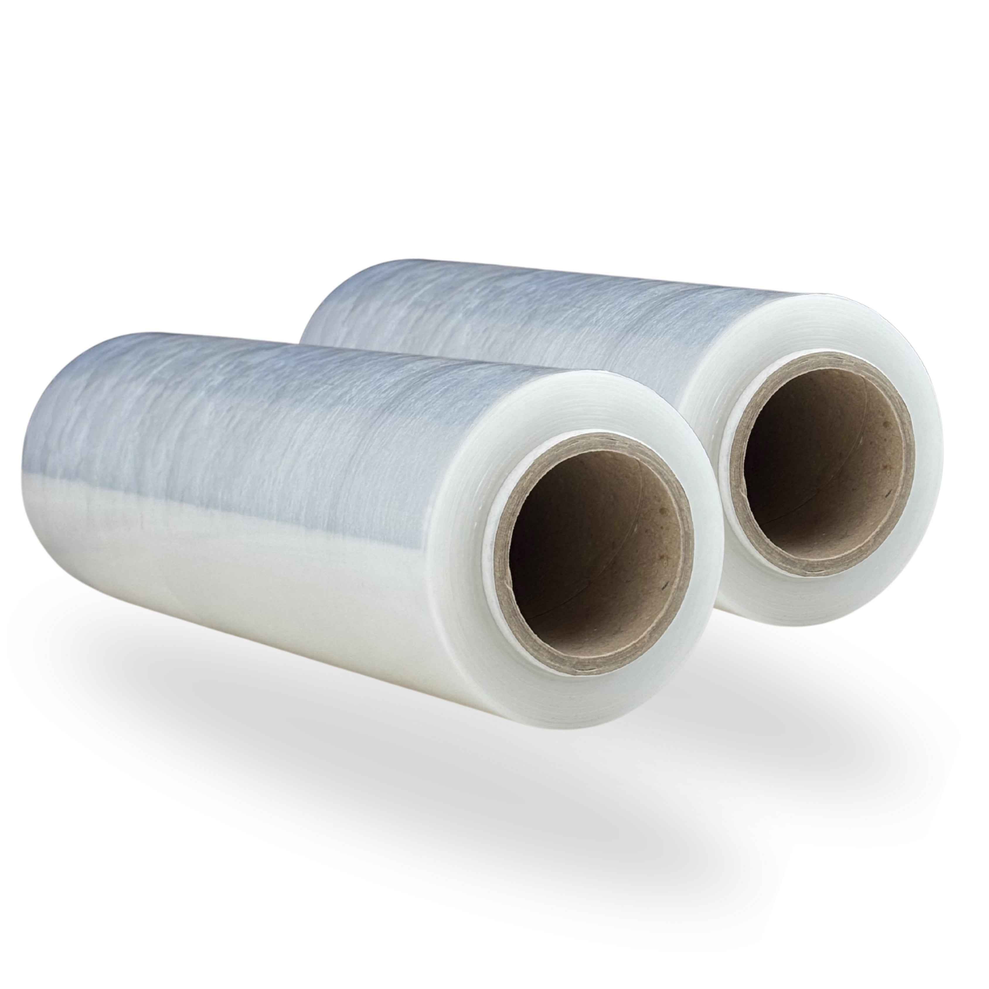Freiziel® 2 x Stretchfolie 25cm 900g 23my (transparent) Wickelfolie, Packfolie, Folie für Möbel und Umzug