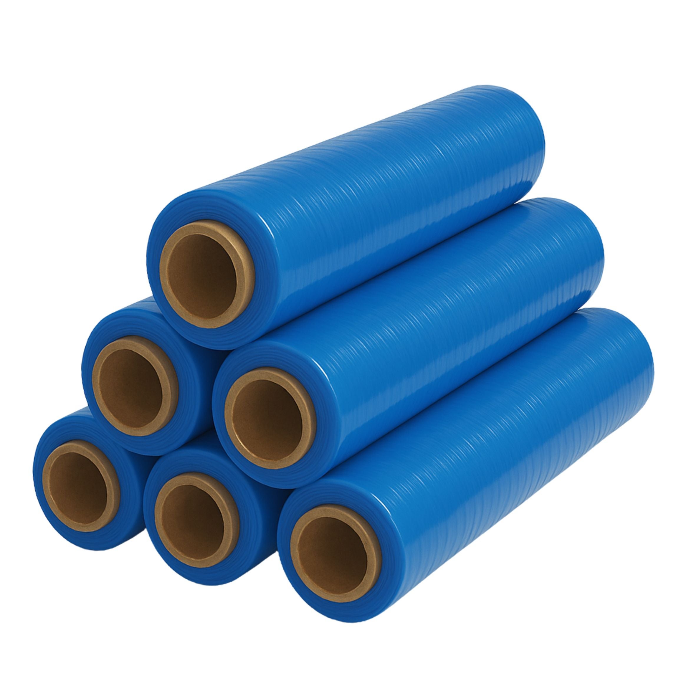6 x Stretchfolie 50cm 1,5kg 23my blau