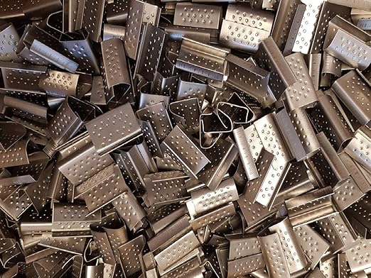 3000 Stück 13mm Verschlusshülsen für PP/PET/Textilband verzinkt 3000 Stück 13mm Verschlusshülsen für PP/PET/Textilband verzinkt
