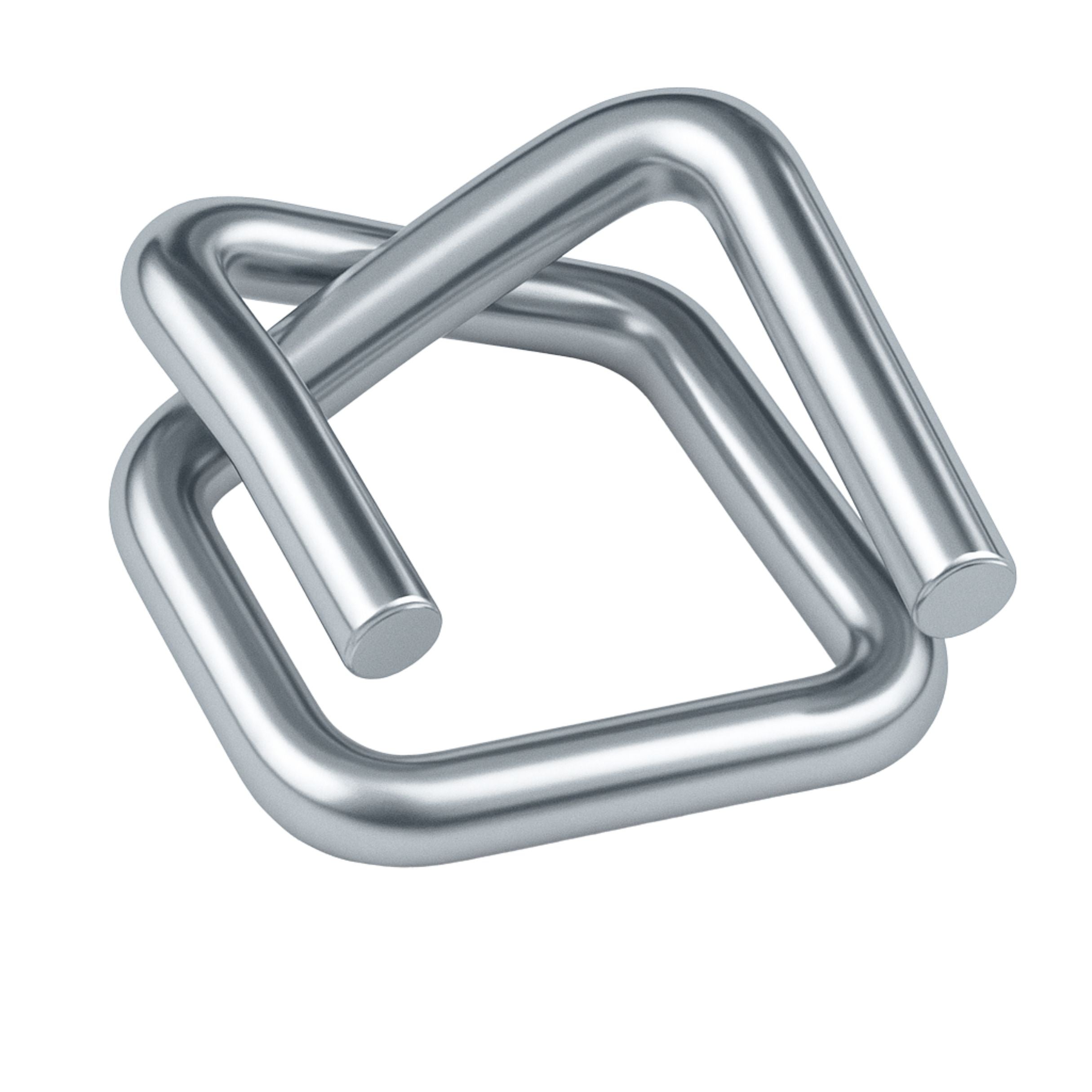 1000 Stück CB6 Draht Verschlussklemmen 19mm aus Metall für PP/PET/Textilband 1000 Stück CB6 Draht Verschlussklemmen 19mm aus Metall für PP/PET/Textilband