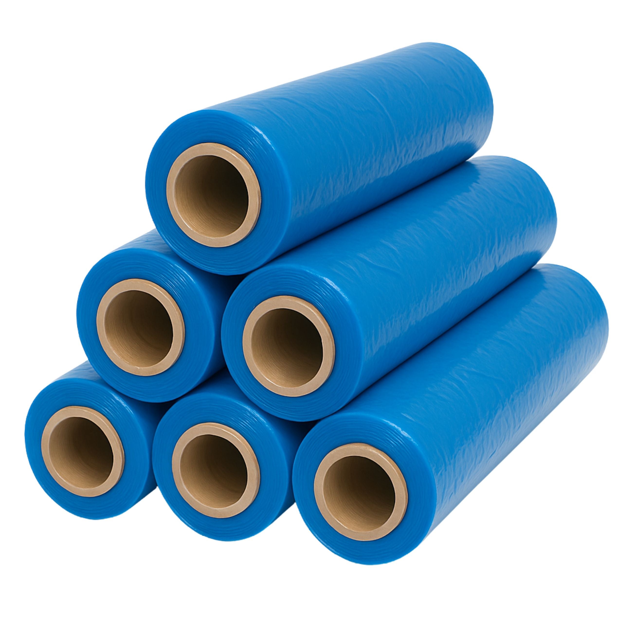 6 x Stretchfolie 50cm 2,5kg 23my blau