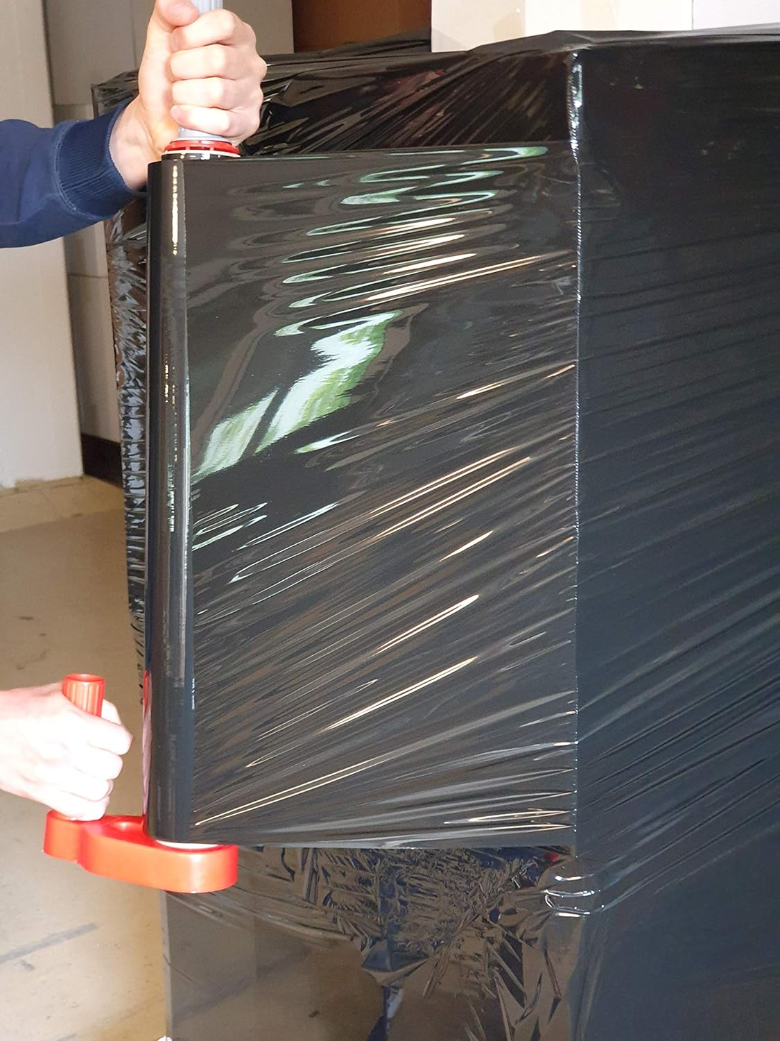 6 x Stretchfolie 50cm 2,5kg 23my schwarz