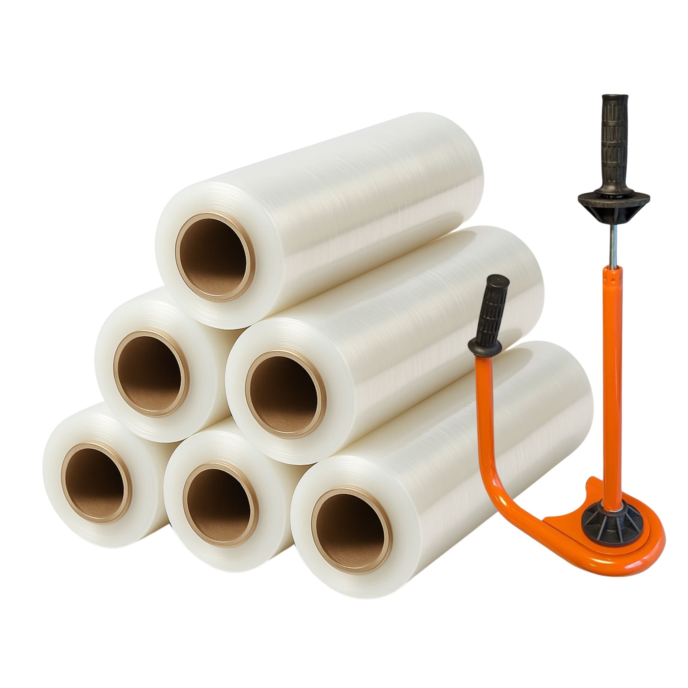 Stretchfolien Abroller Profi Orange + 6 Rollen 2,5 kg Stretchfolie 23 my (transparent) Stretchfolien Abroller Profi Orange + 6 Rollen 2,5 kg Stretchfolie 23 my (transparent)