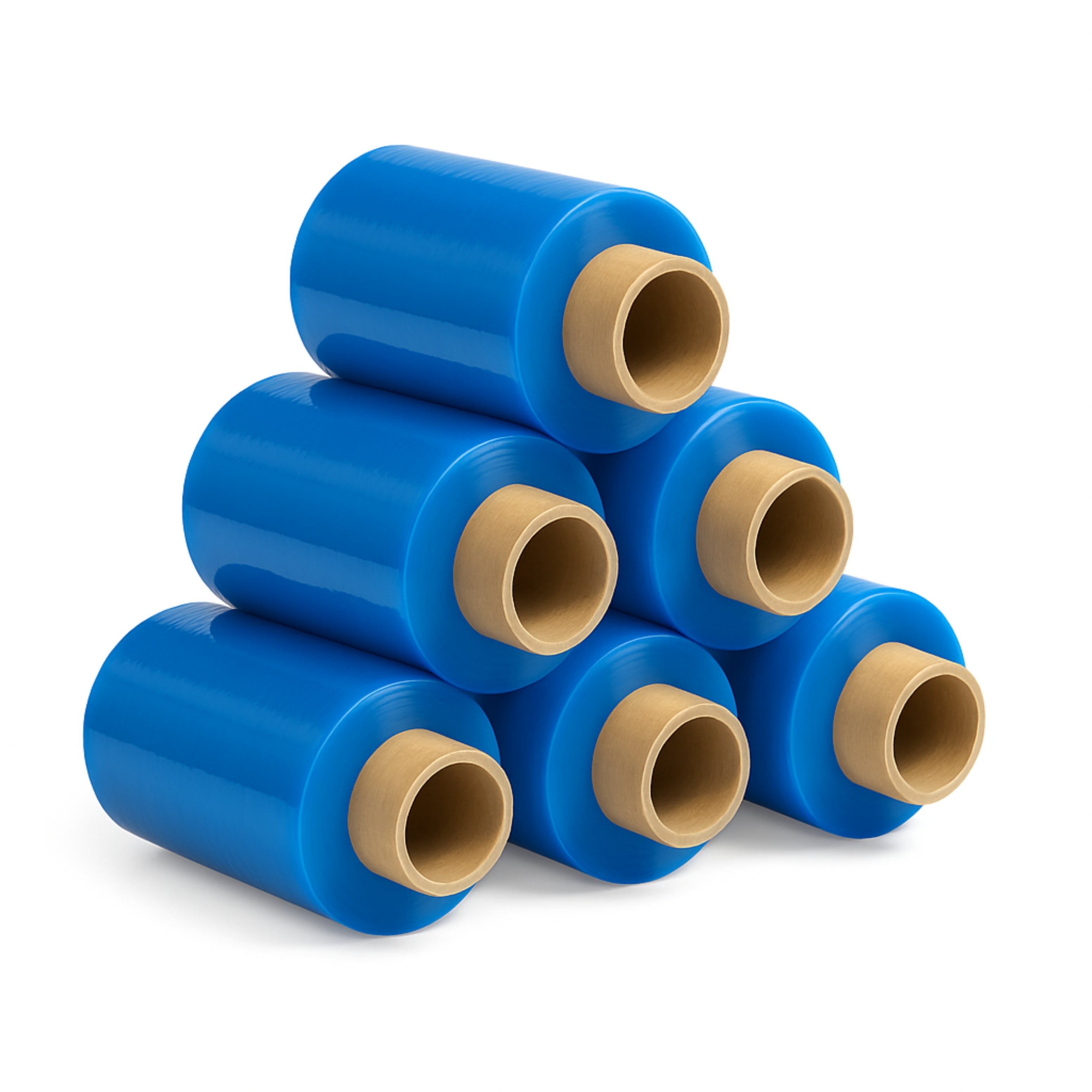 6x Mini Stretchfolie 10 cm Rollen 23 my (blau)