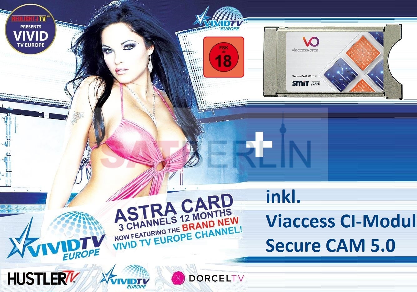 HUSTLER & DORCEL TV + Viaccess CI-Modul HUSTLER & DORCEL TV + Viaccess CI-Modul