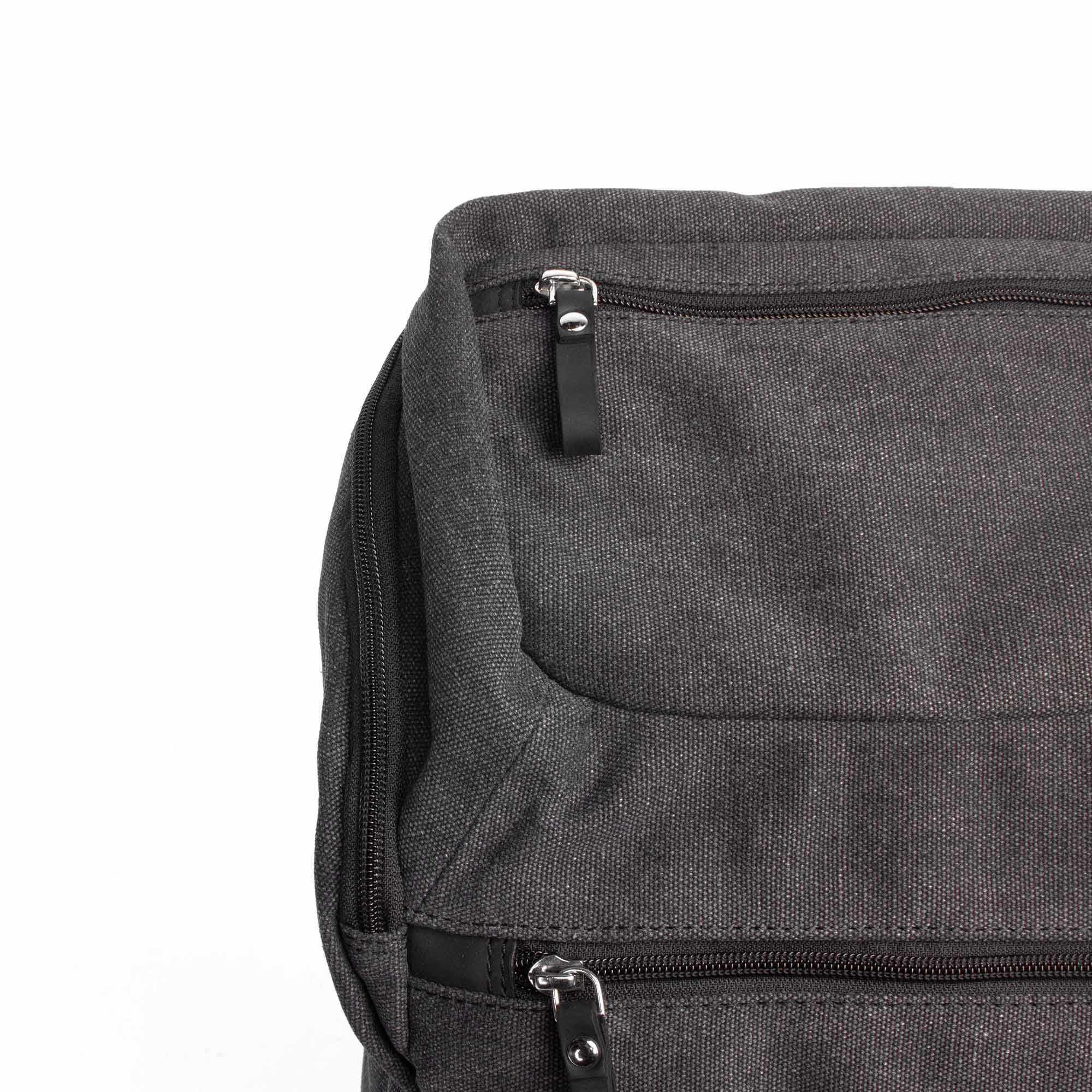 Margelisch Rashmi 1 Canvas charcoal Laptoprucksack detail top