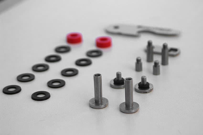 keycabins Material in Reih und Glied aufgestellt