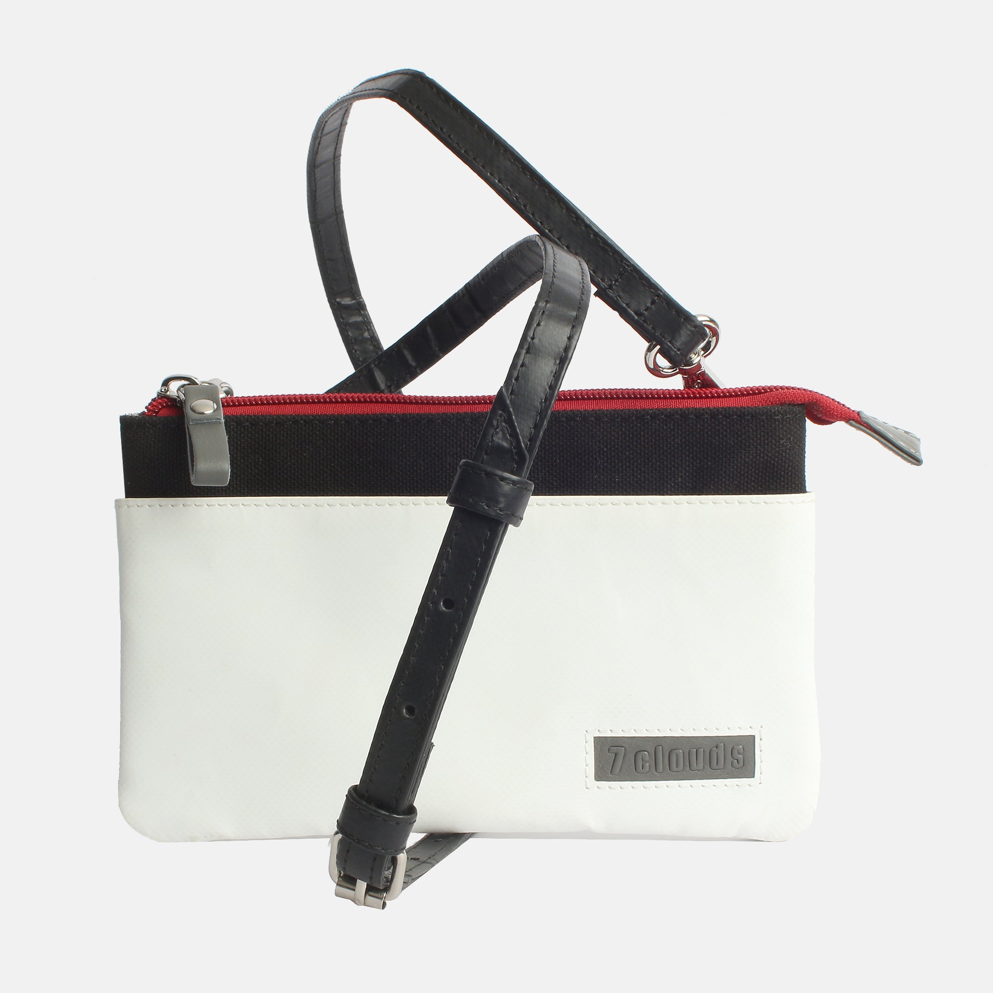 Markyna 7.2 white-black-red belt 7clouds Handytasche Markyna 7.2 white-black-red Front