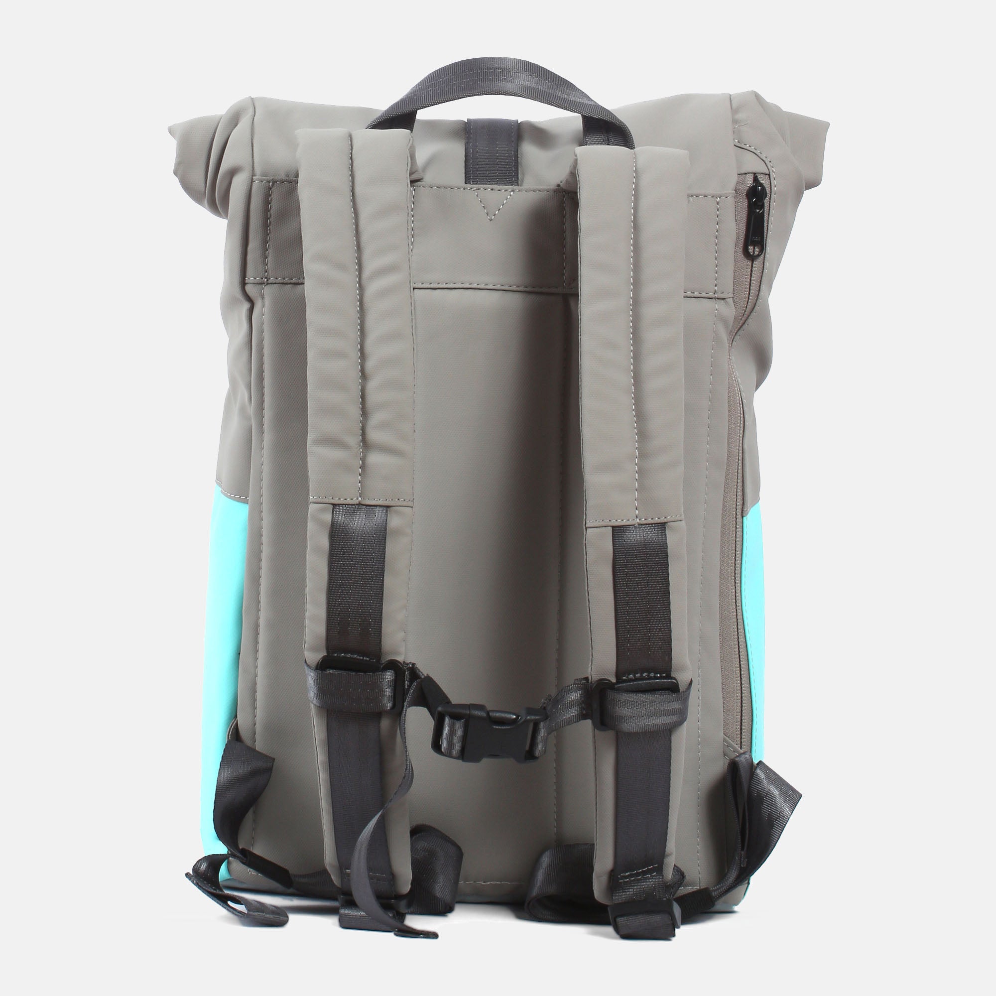 Laptop-Rucksack Kira 7.1 von 7clouds light mint-fog grey Rückseite