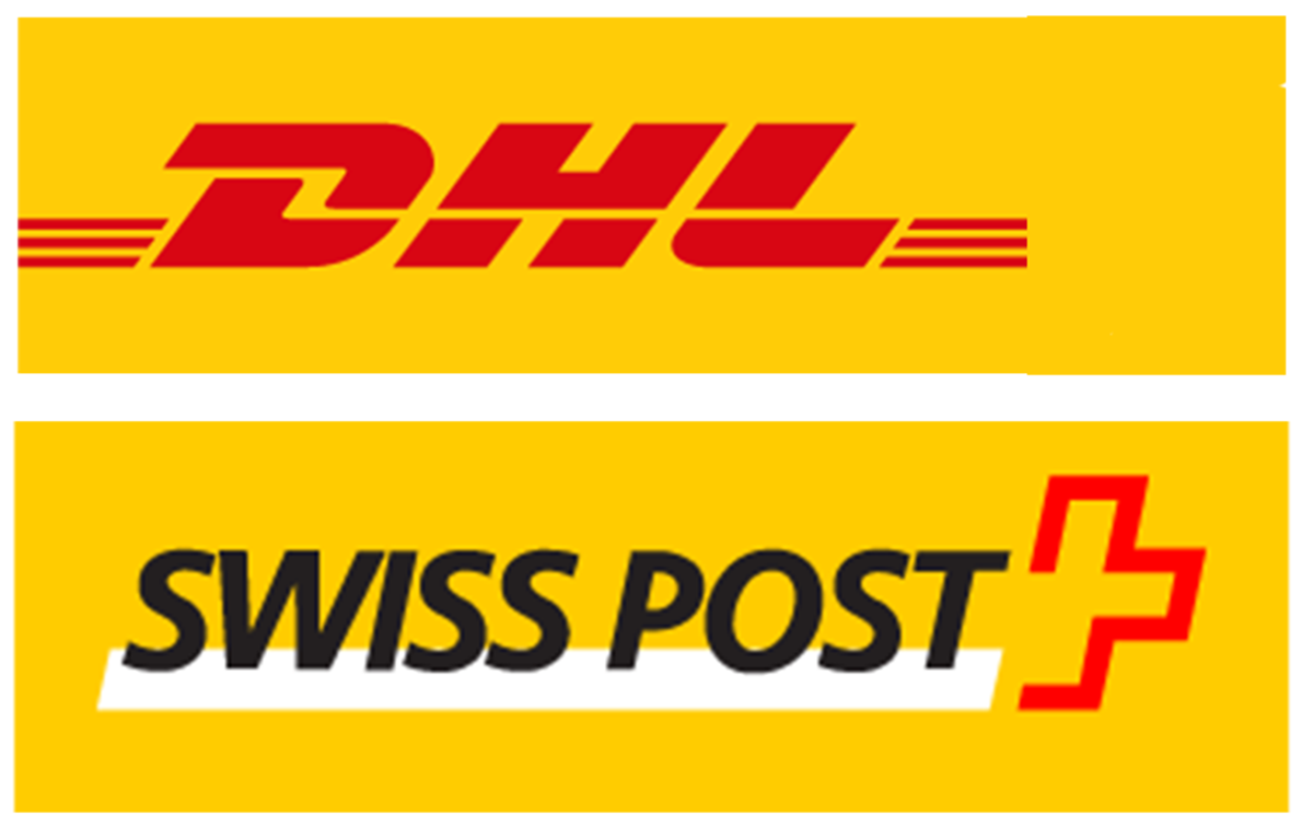 Swiss Post (CH, LI), DHL (EU+World)