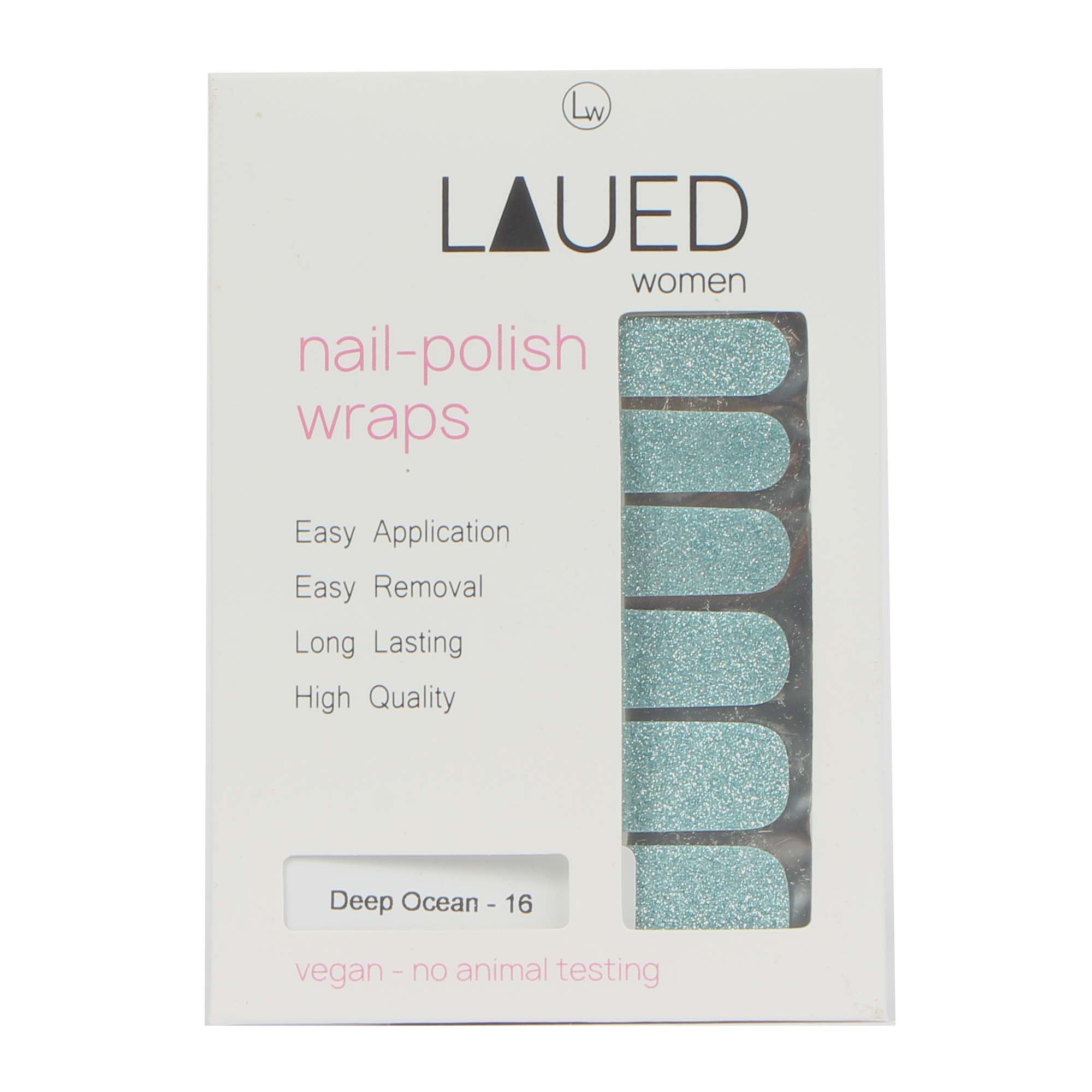 Laued Nagelfolien glitter deep ocean Verpackung