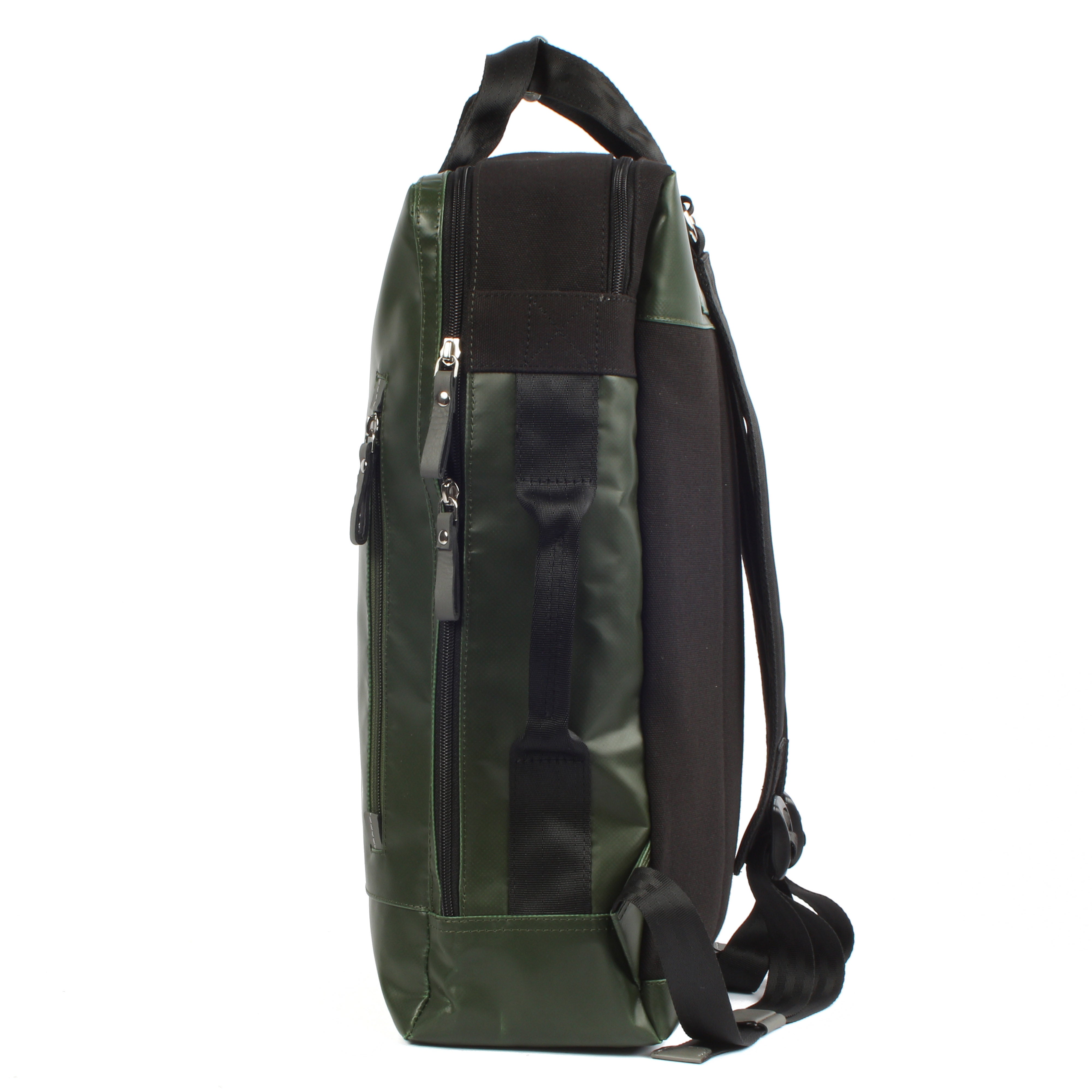 7clouds Agal 7.2M junglegreen laptopbackpack side