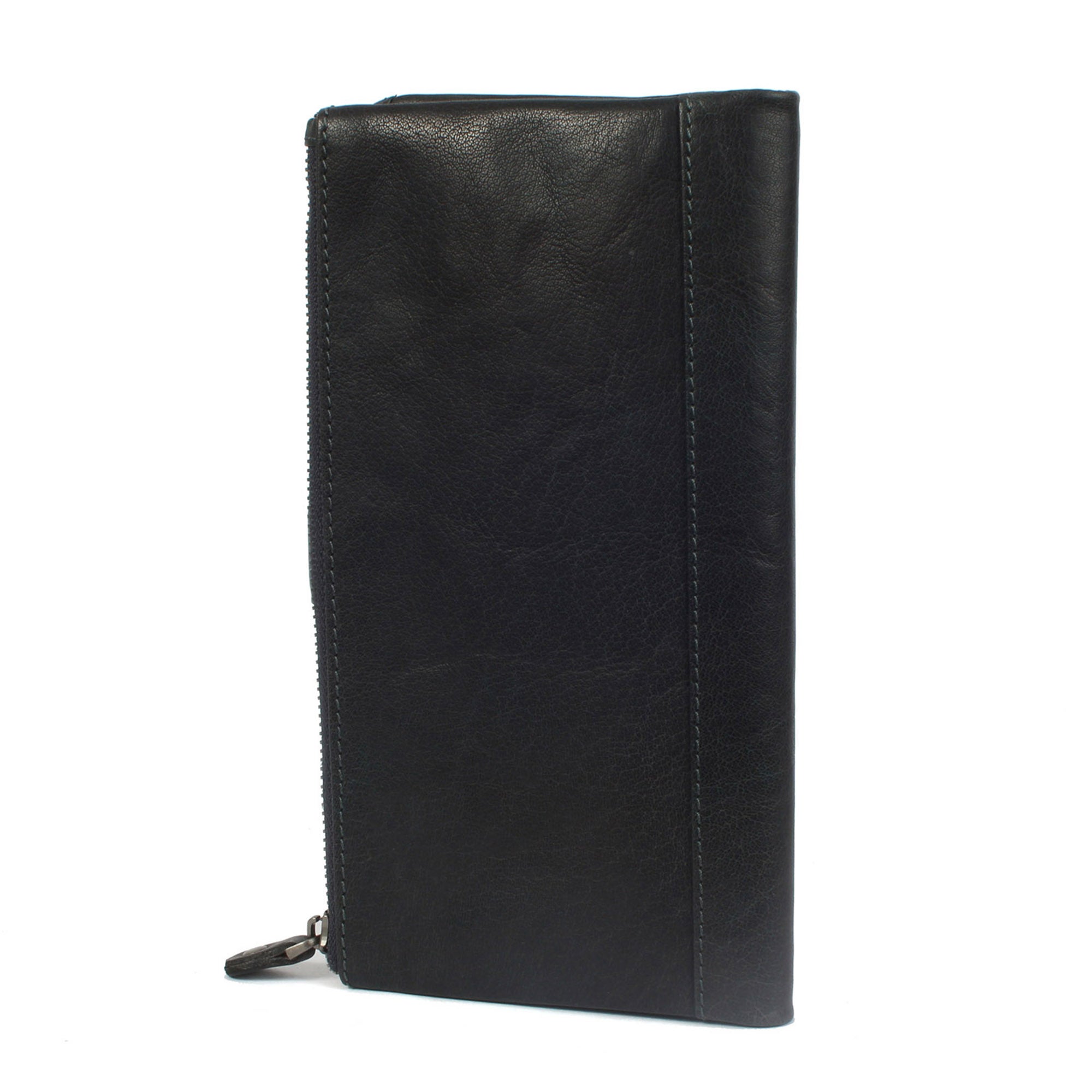 Margelisch New York 2 nachhaltige RFID Reisebörse in Leder Rückseite