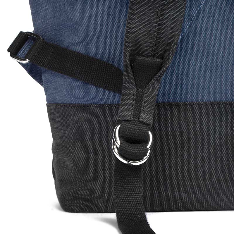 Margelisch Yoko 1 canvas denim charcoal detail belt