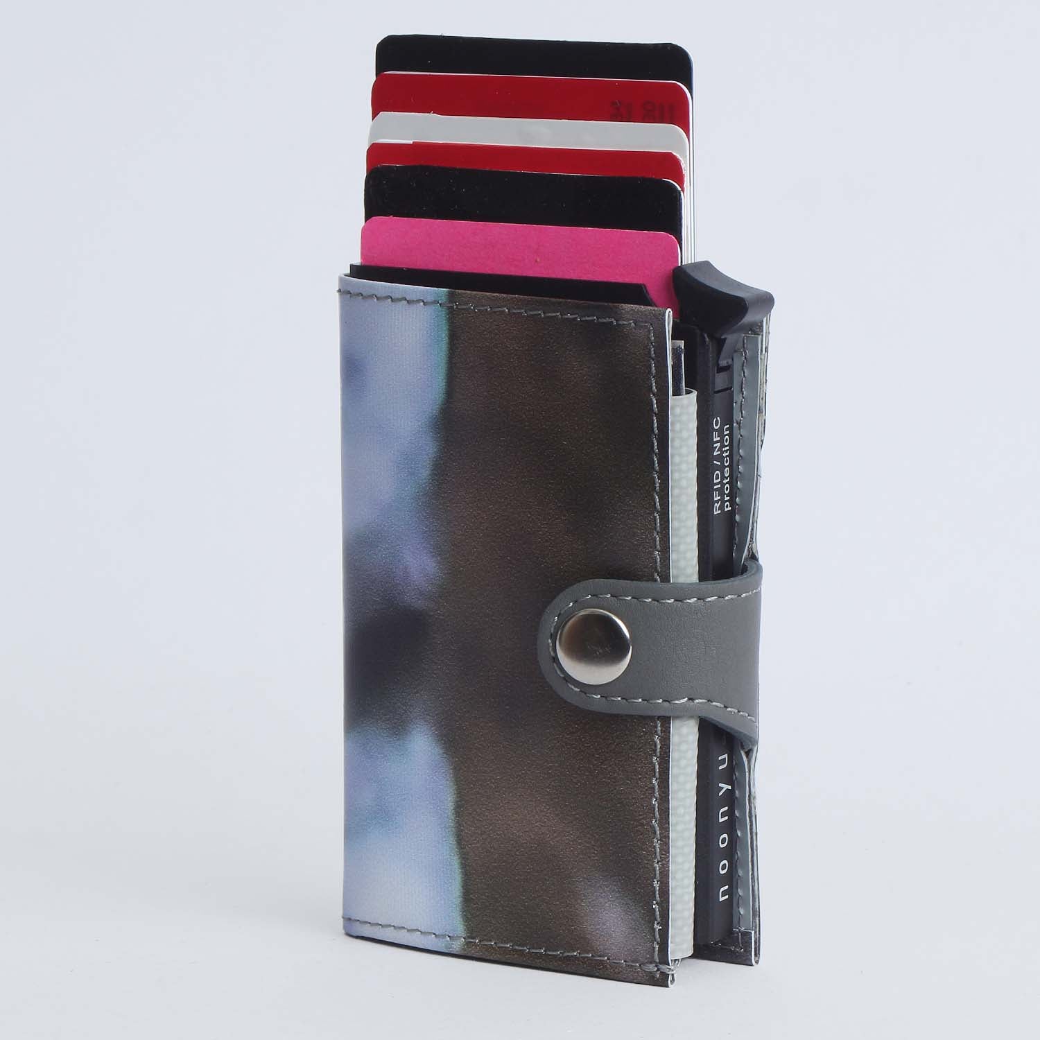 noonyu single tarpaulin RFID wallet unique angle view