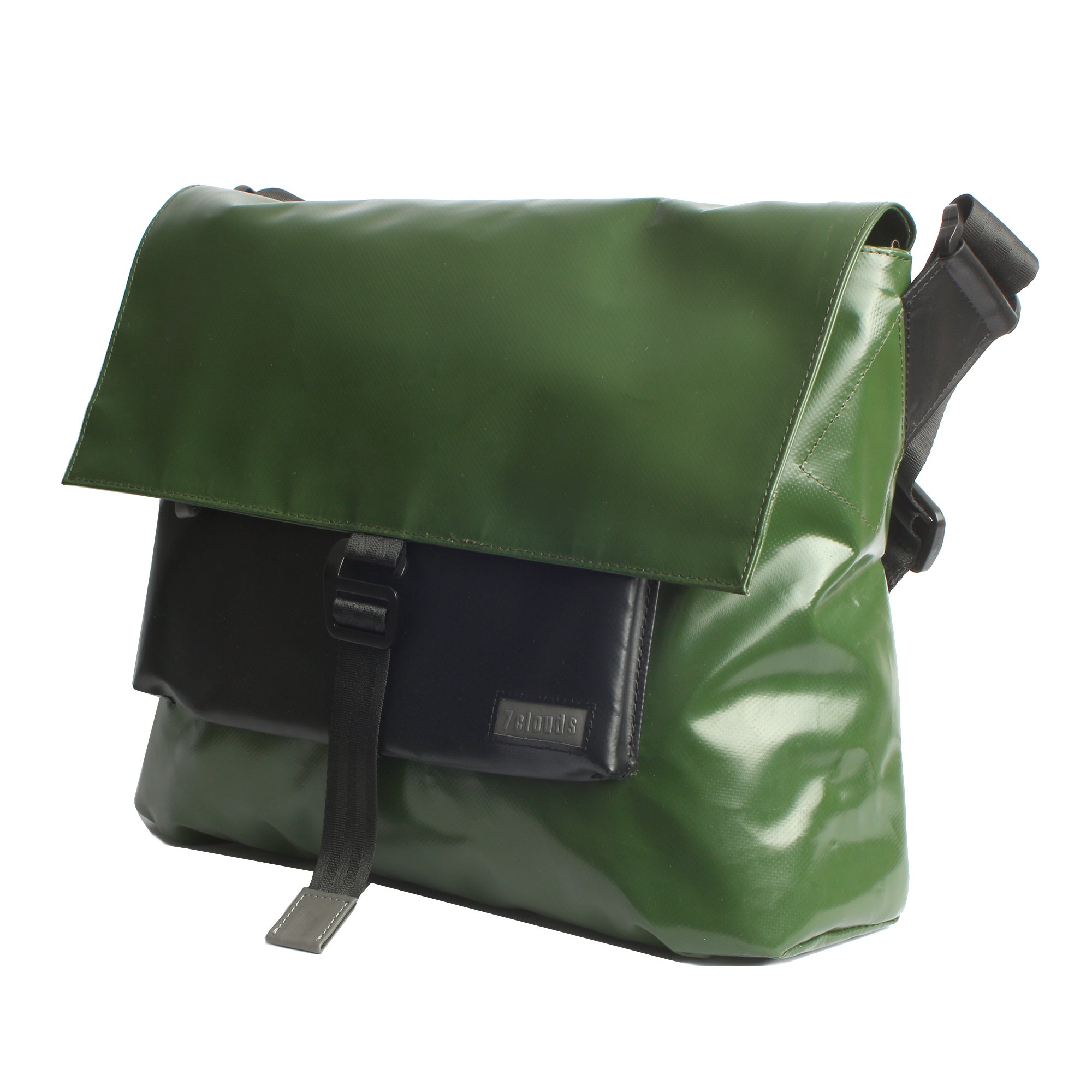 7clouds Kuriertasche Tego 7.4 junglegreen-black Seite