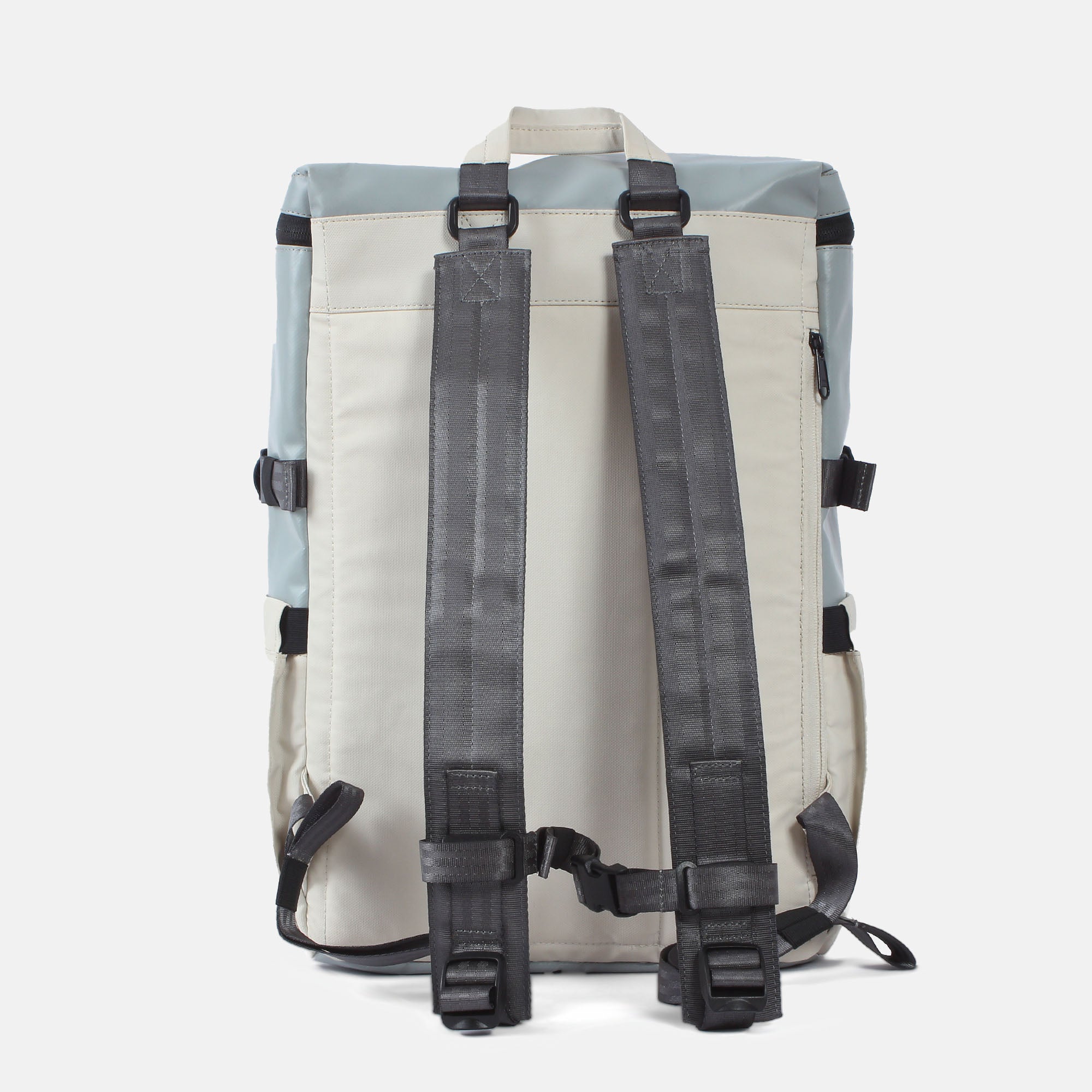7clouds Laptop Rucksack Heloy 7.1 grey-off white Rücken