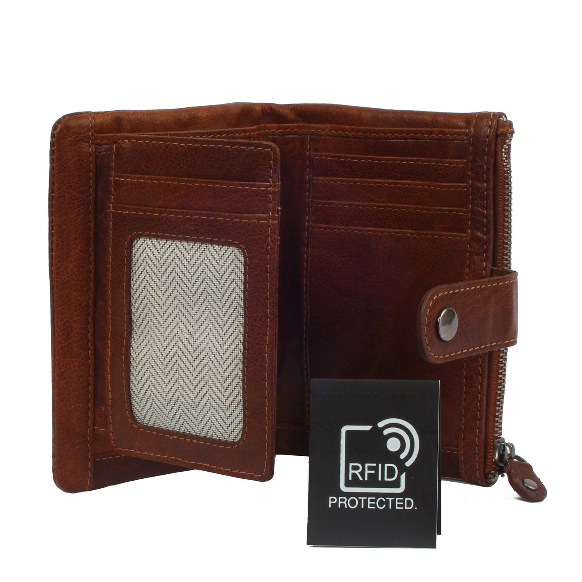 Margelisch Oxford 1 sustainable RFID unisex leather wallet inside RFID