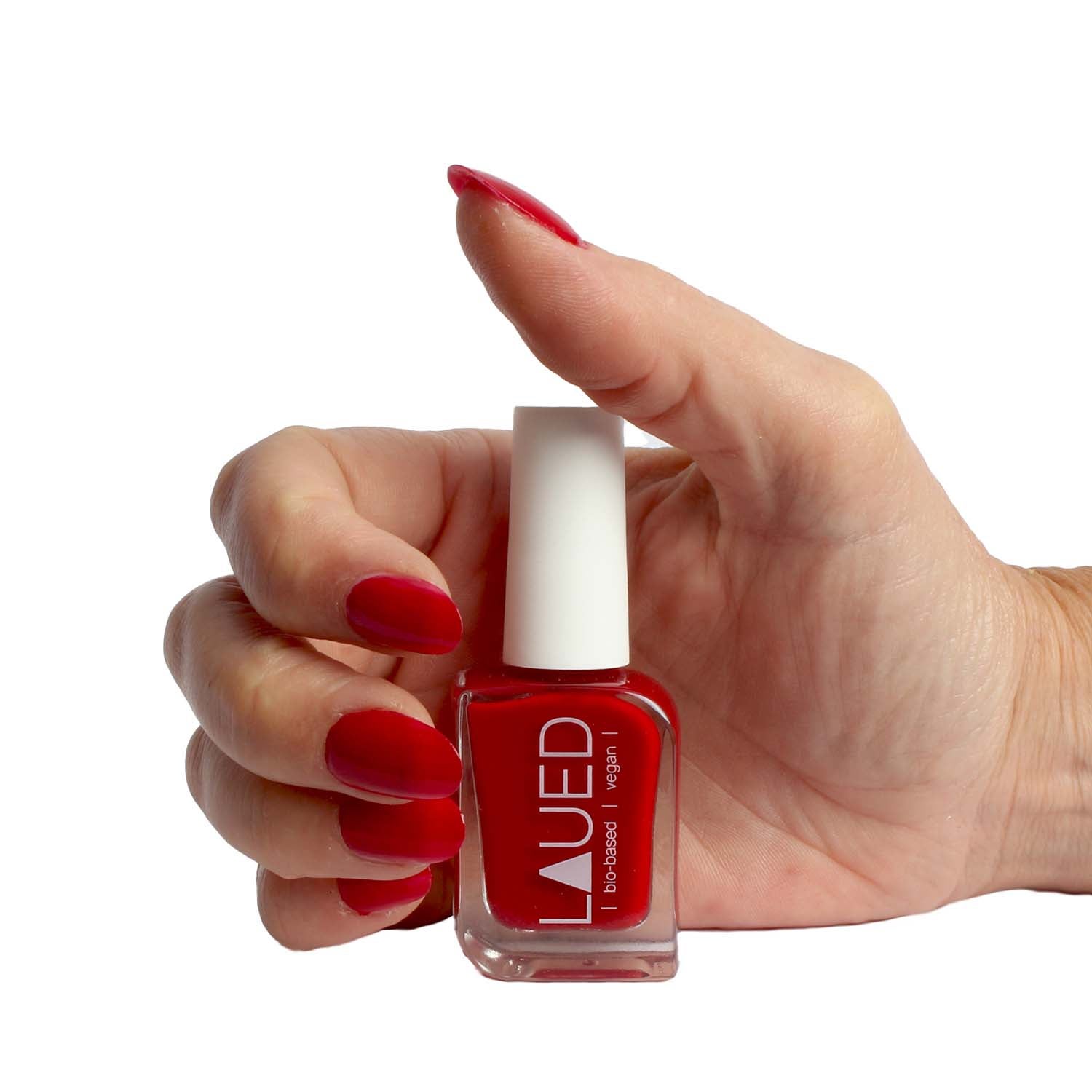 Laued nailpolish bio based vegan red