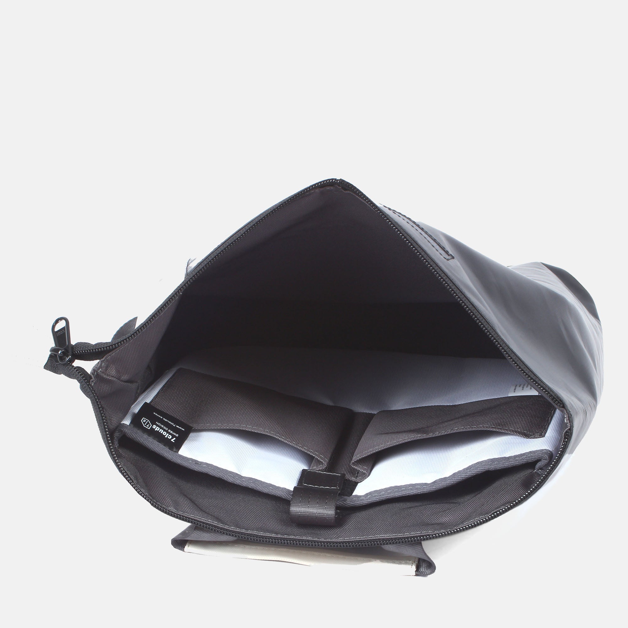 Shawi 7.1 Shopper-Rucksack black-off white innen