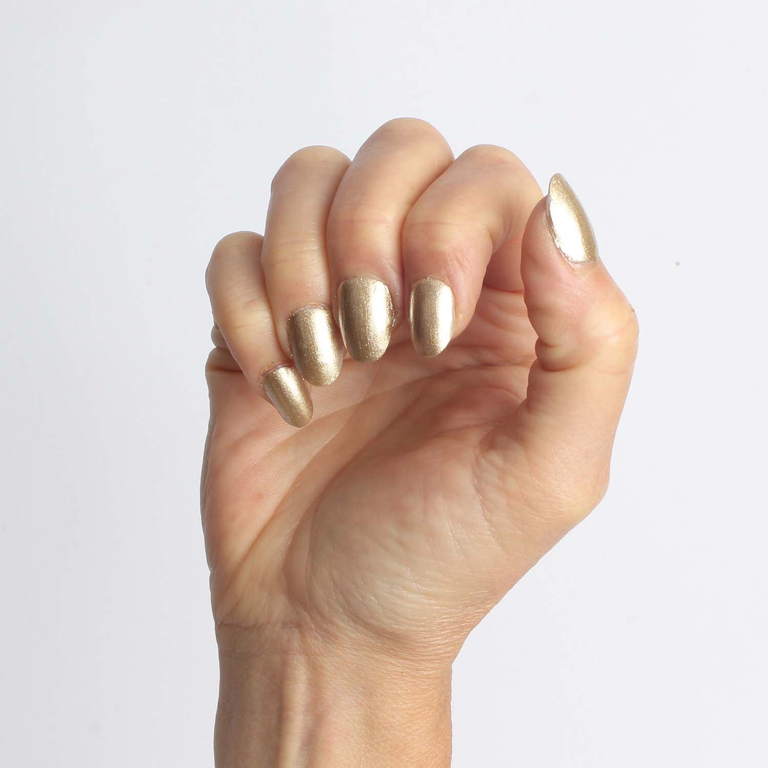 Laued nailpolish bio based vegan glam gold