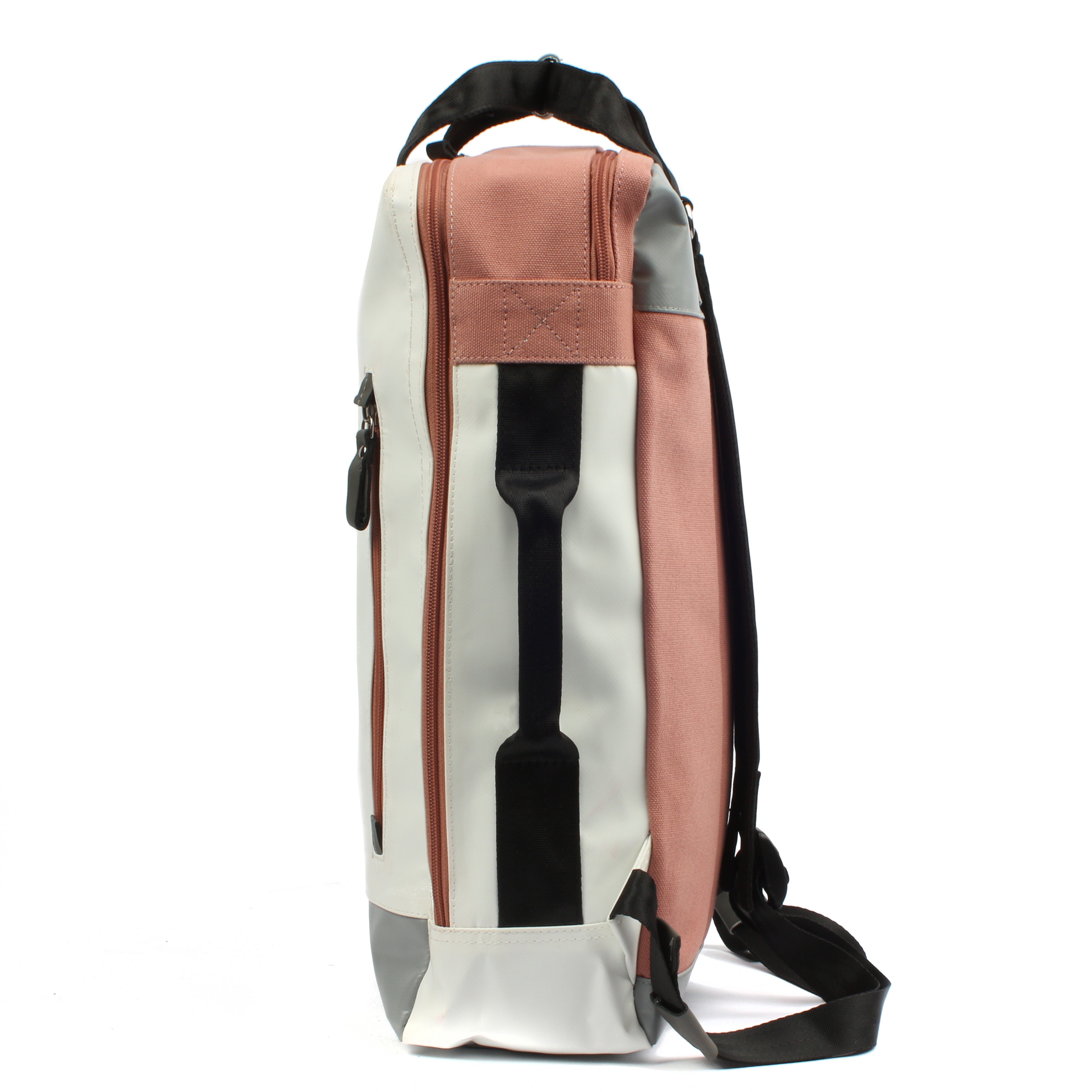 7clouds Agal 7.2M white-grey-salmon Laptoprucksack Seite