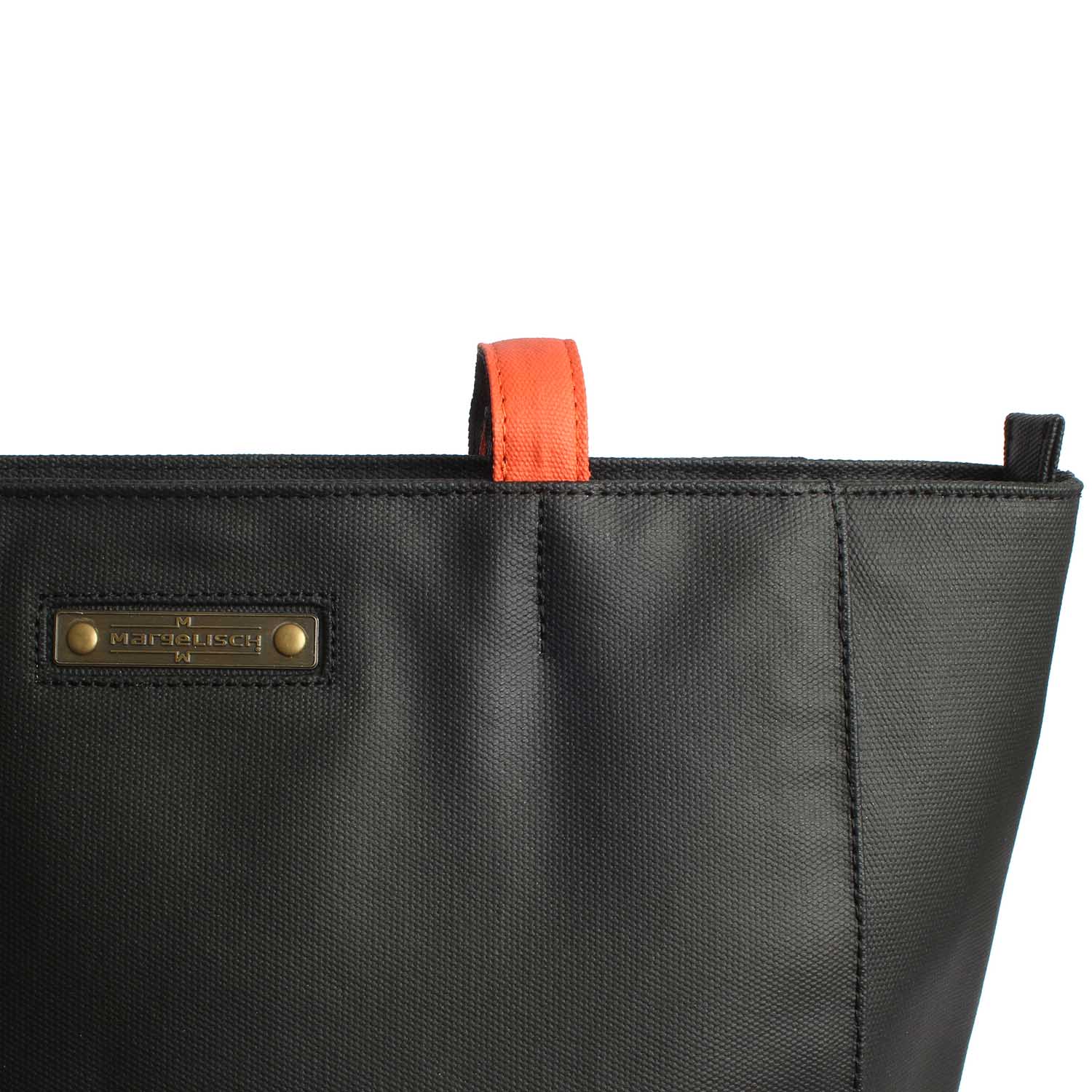 Margelisch Shopper Tasche Niri 1 black orange Detail