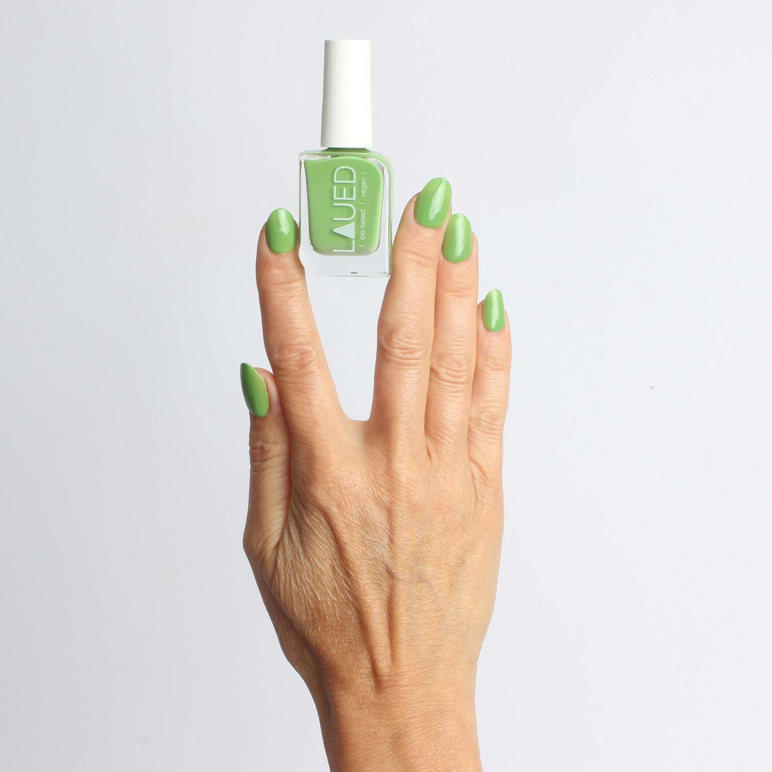 LAUED - nail polish - bio based - Cactus 04 Laued nailpolish bio based vegan green