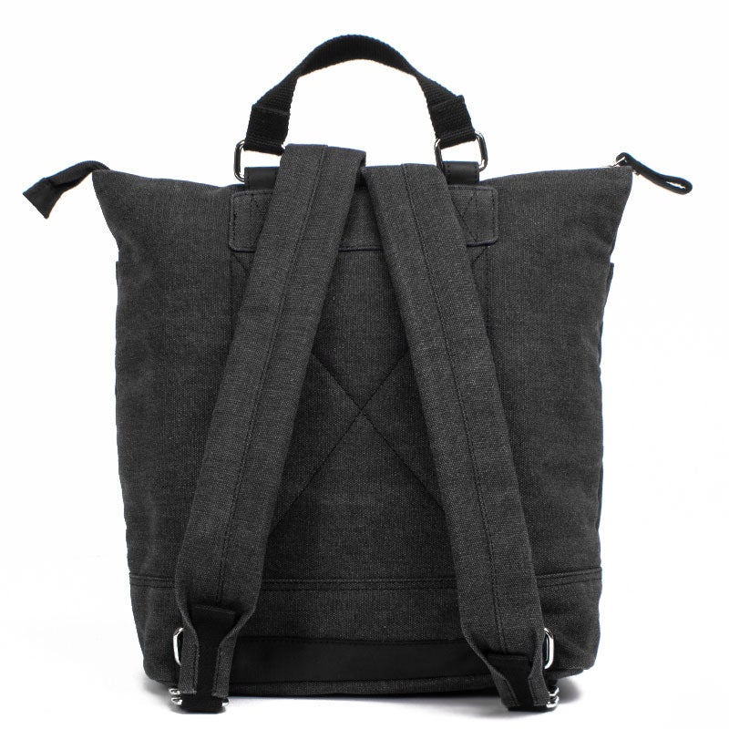 Margelisch Amini 1 charcoal sustainable canvas backpack m swiss design