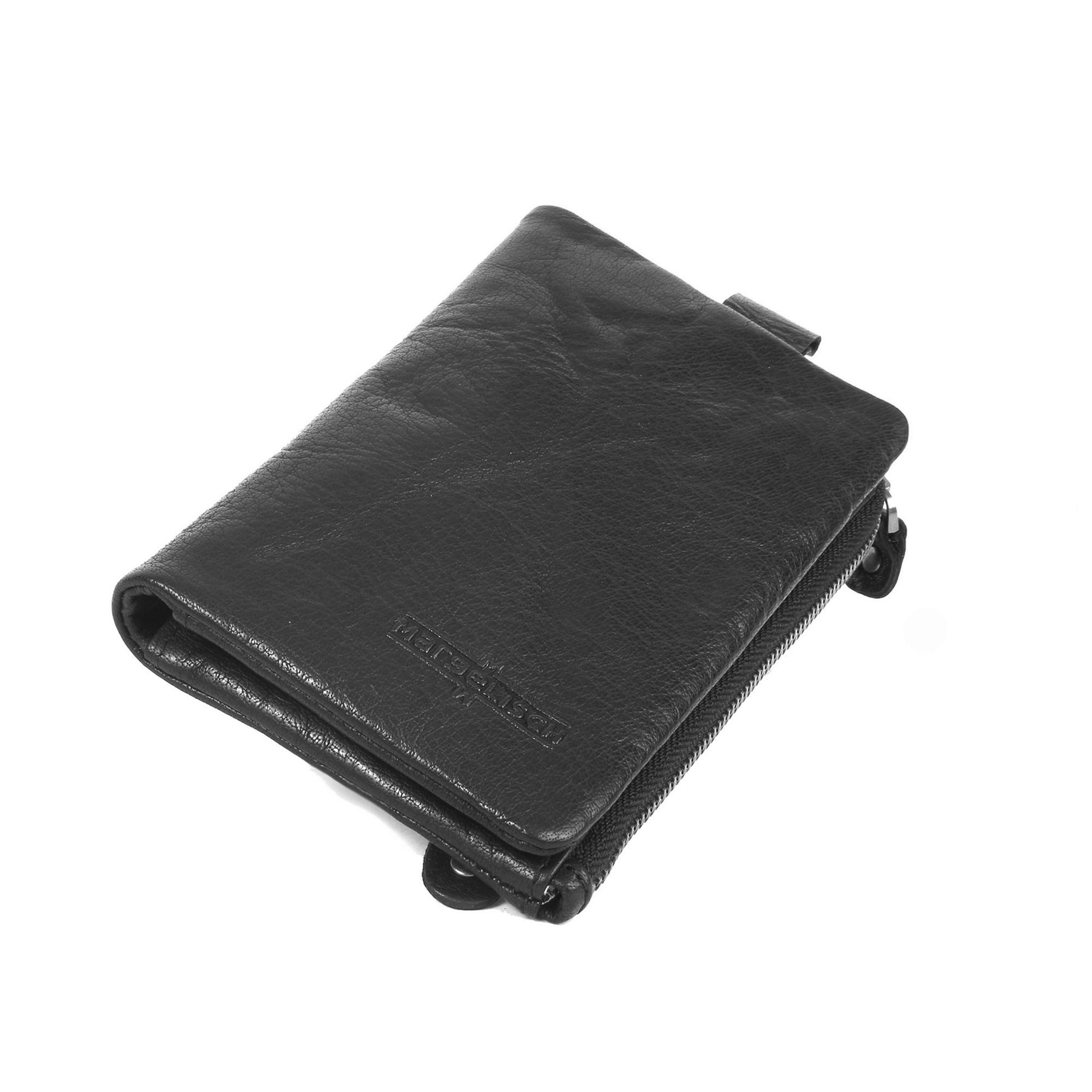 Margelisch Hamburg 2 nachhaltige RFID Lederbörse flach liegend