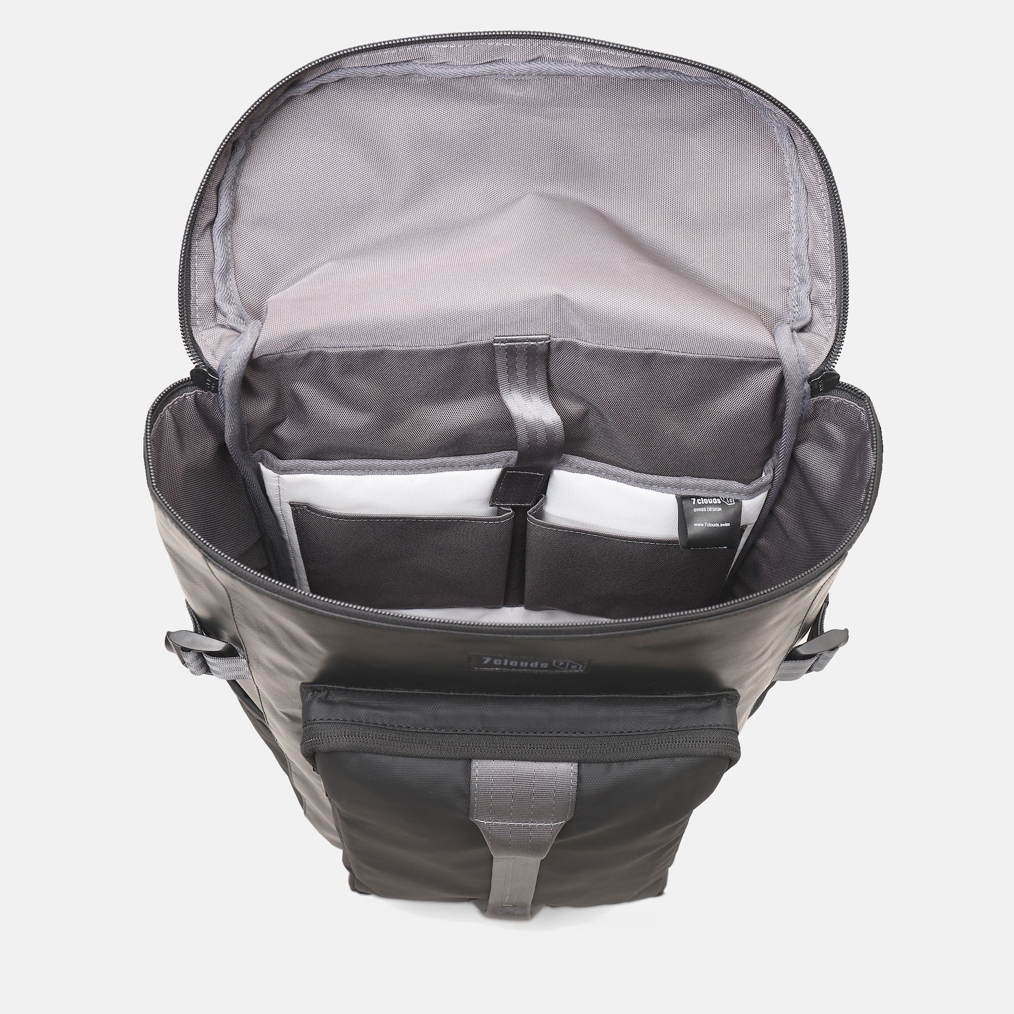 7clouds Laptop Rucksack Heloy 7.1 black Laptop Fach