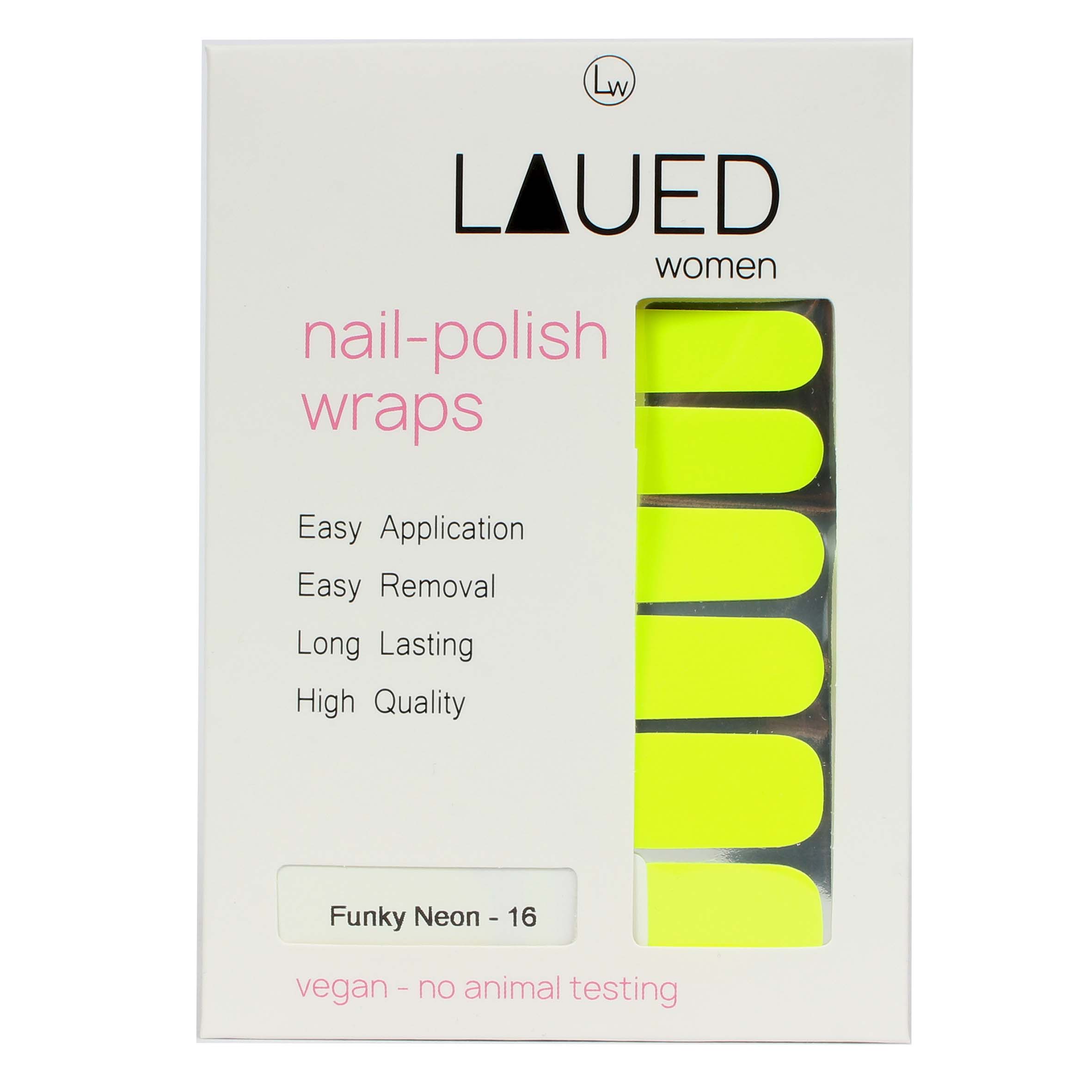 Laued Nagelfolien funky neon Verpackung