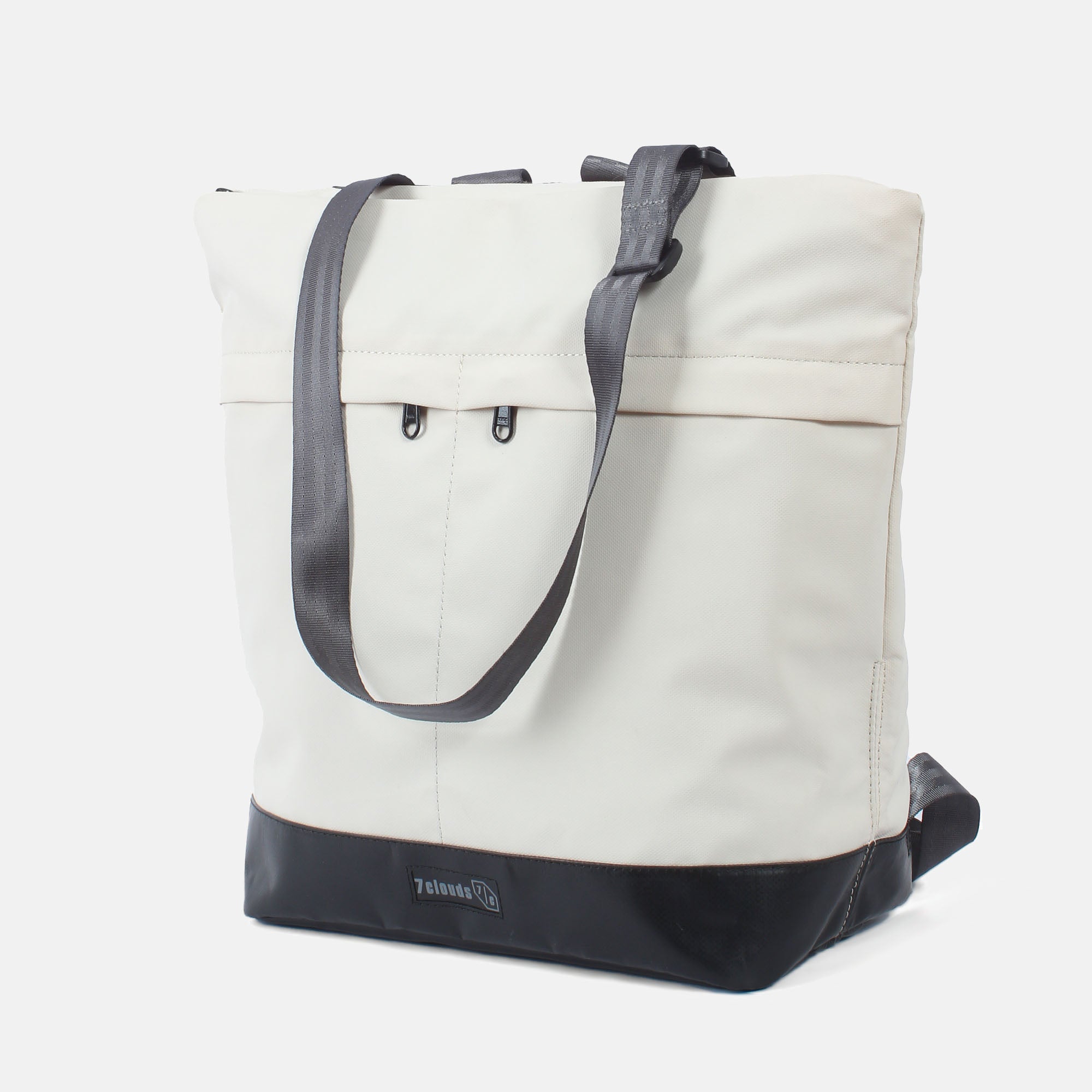 Simse 7.1 Shopper-Rucksack black-off white seitlich