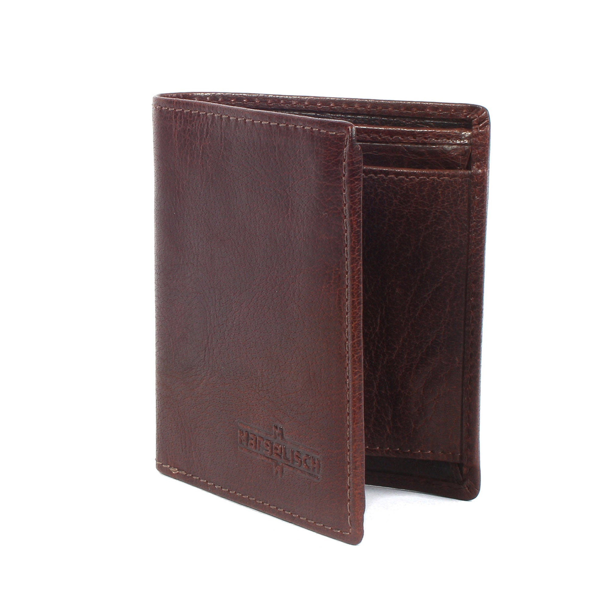 Margelisch Tokyo 2 sustainable RFID leather wallet for men frontside brown