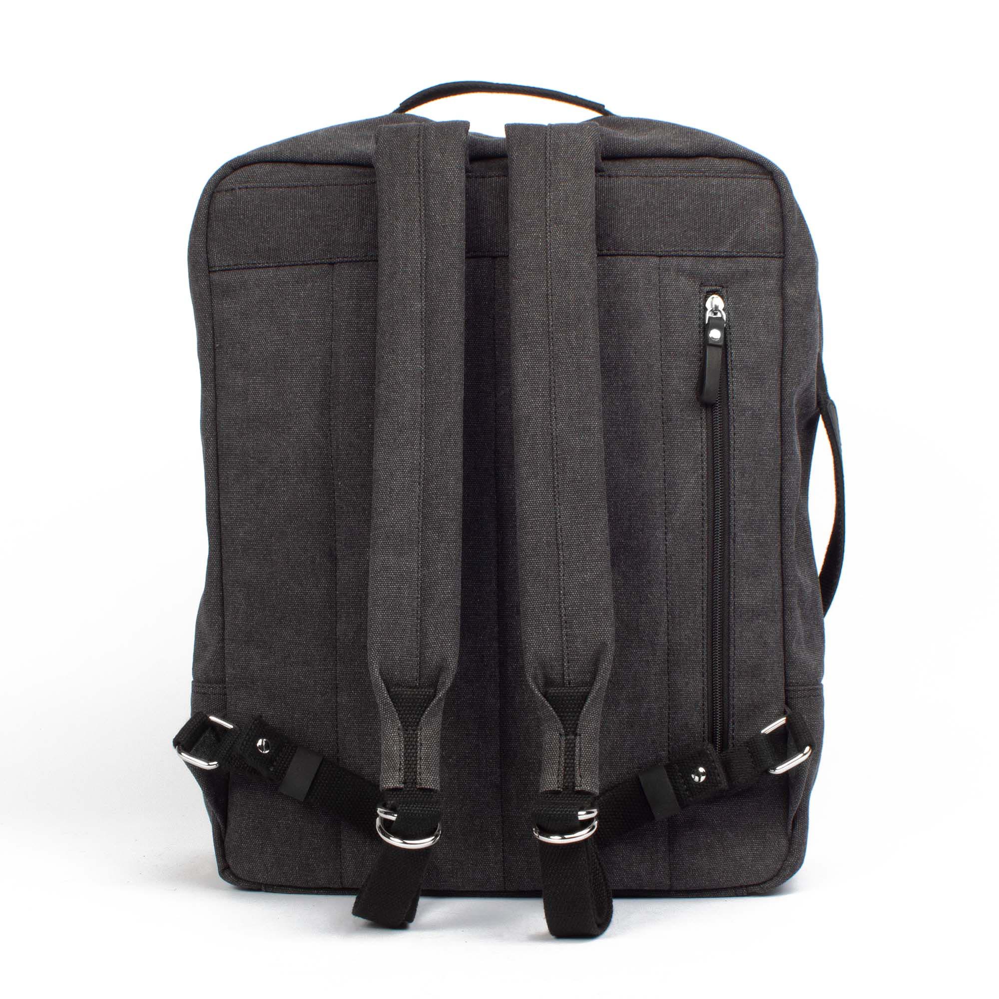 Margelisch Lerox 1 canvas charcoal sustainable Laptop cabbin baggage