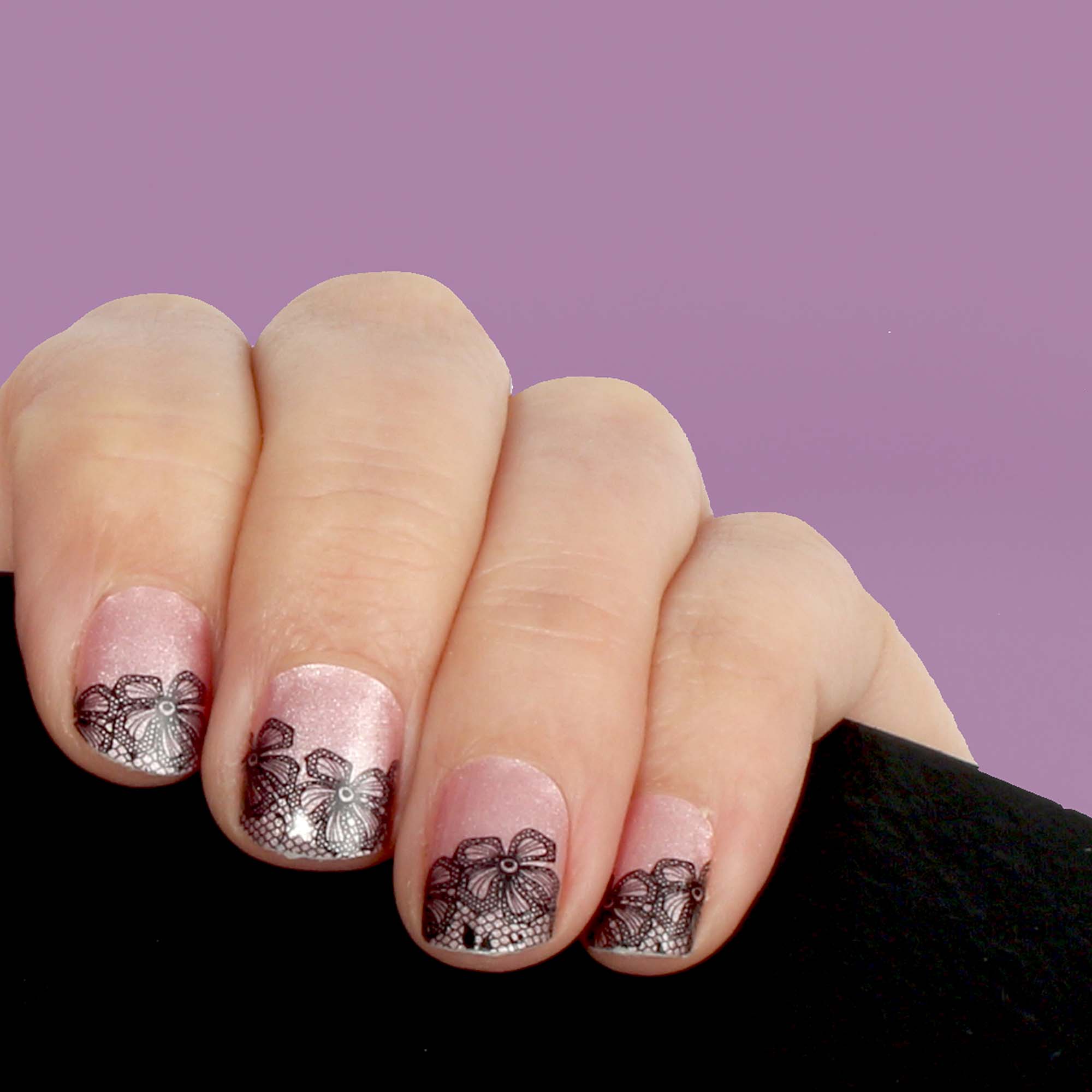 LAUED - nail wraps - textile fusion - Romantic Moments LAUED - nail wraps - textile fusion - Romantic Moments